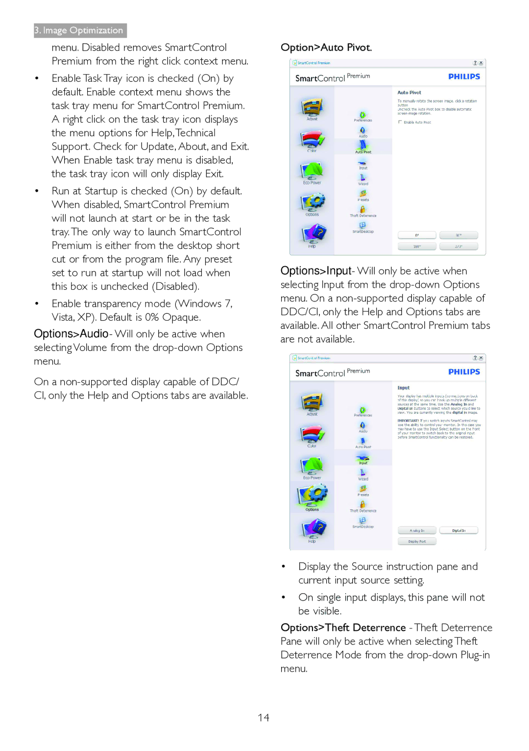 Philips 271S4LPYEB user manual OptionAuto Pivot 