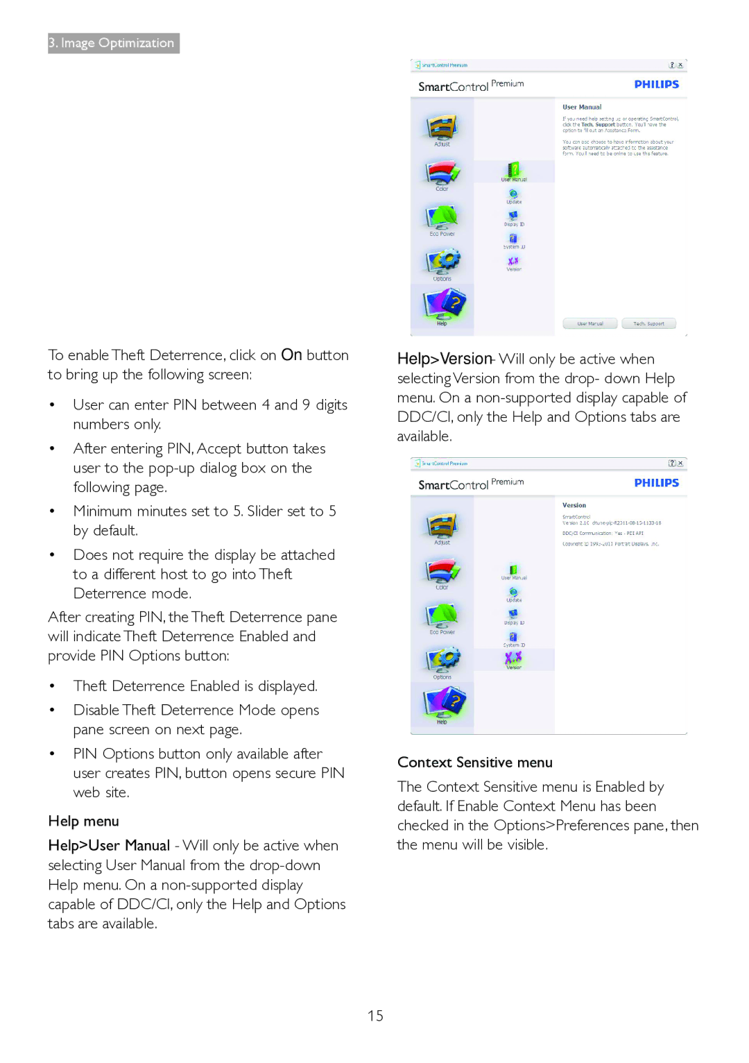 Philips 271S4LPYEB user manual Image Optimization 