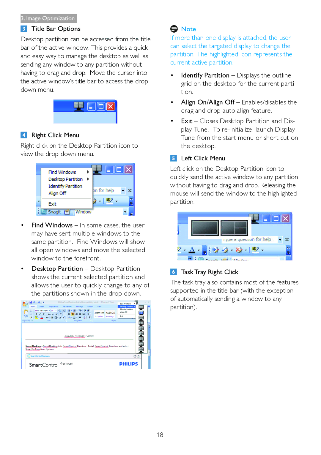 Philips 271S4LPYEB user manual Title Bar Options 