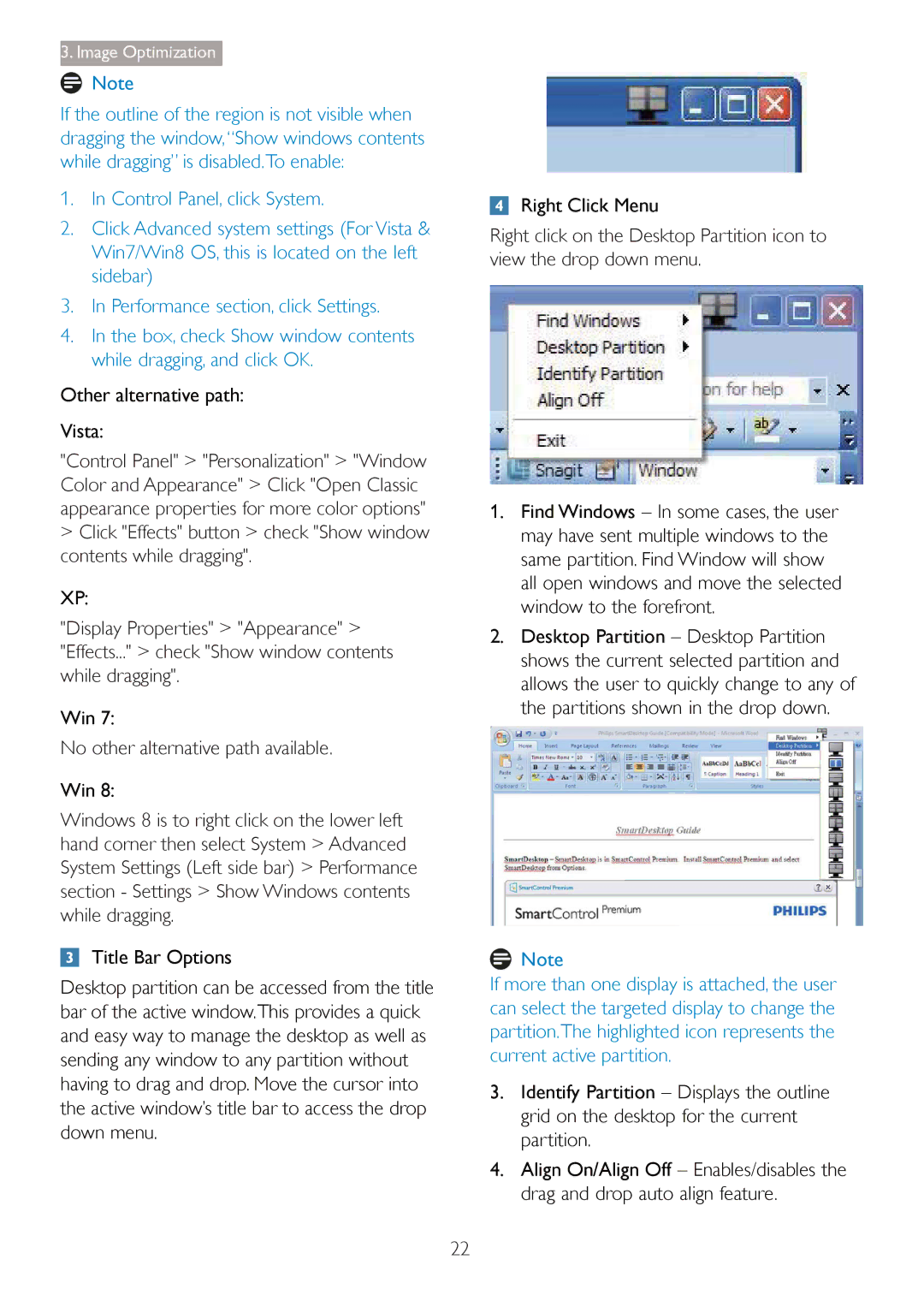 Philips 27254 user manual Other alternative path Vista, Win, No other alternative path available 