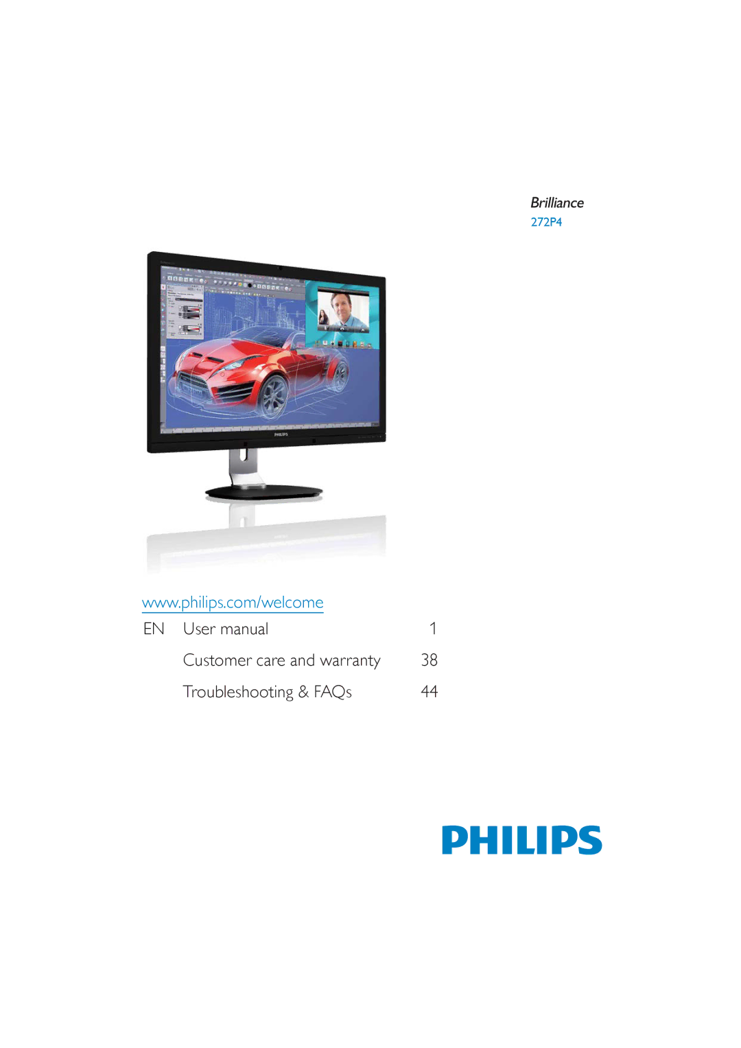 Philips 272P4 user manual Troubleshooting & FAQs 