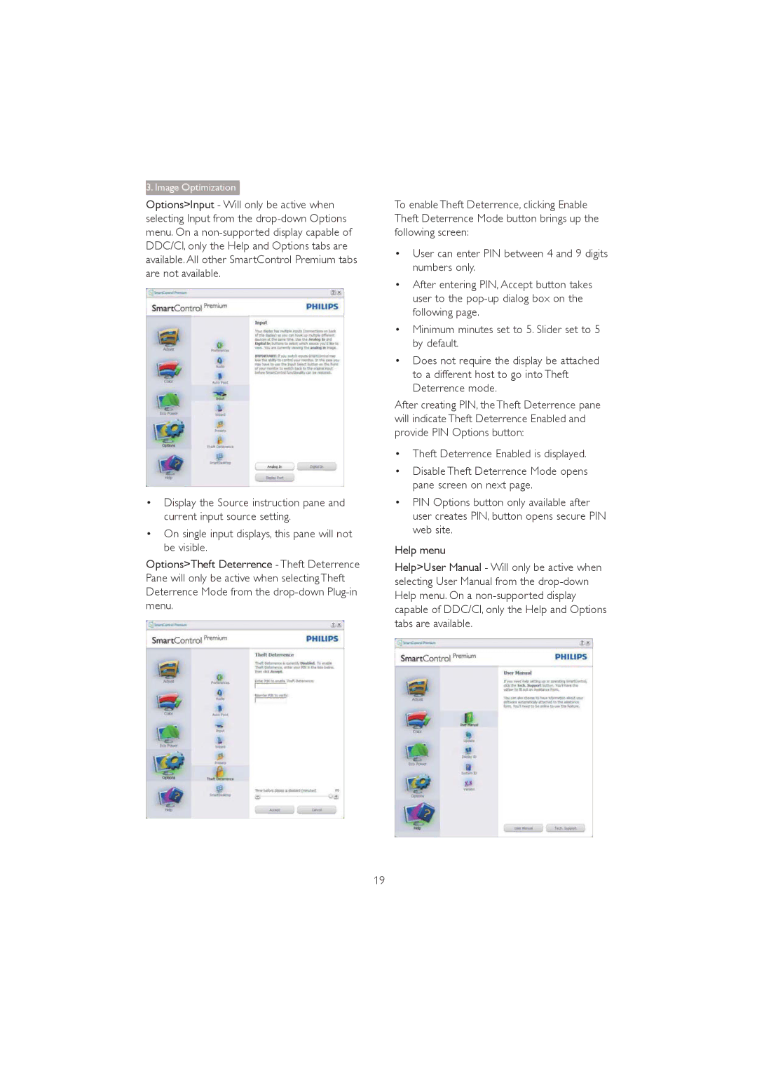 Philips 272P4 user manual Image Optimization 