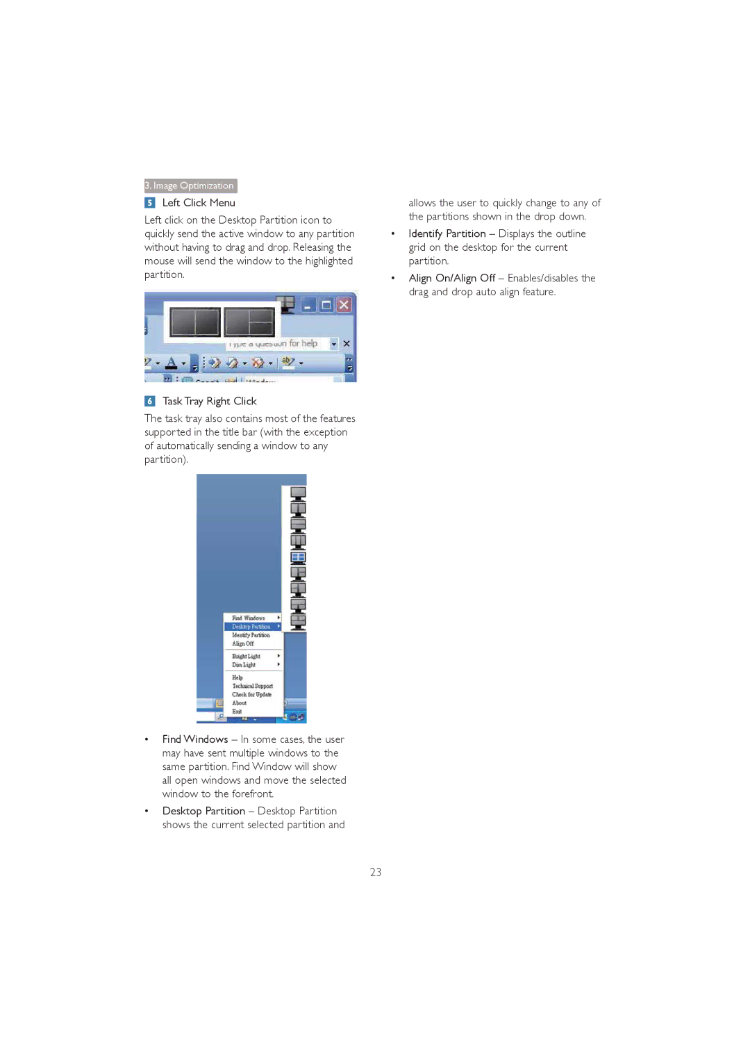 Philips 272P4 user manual Image Optimization 