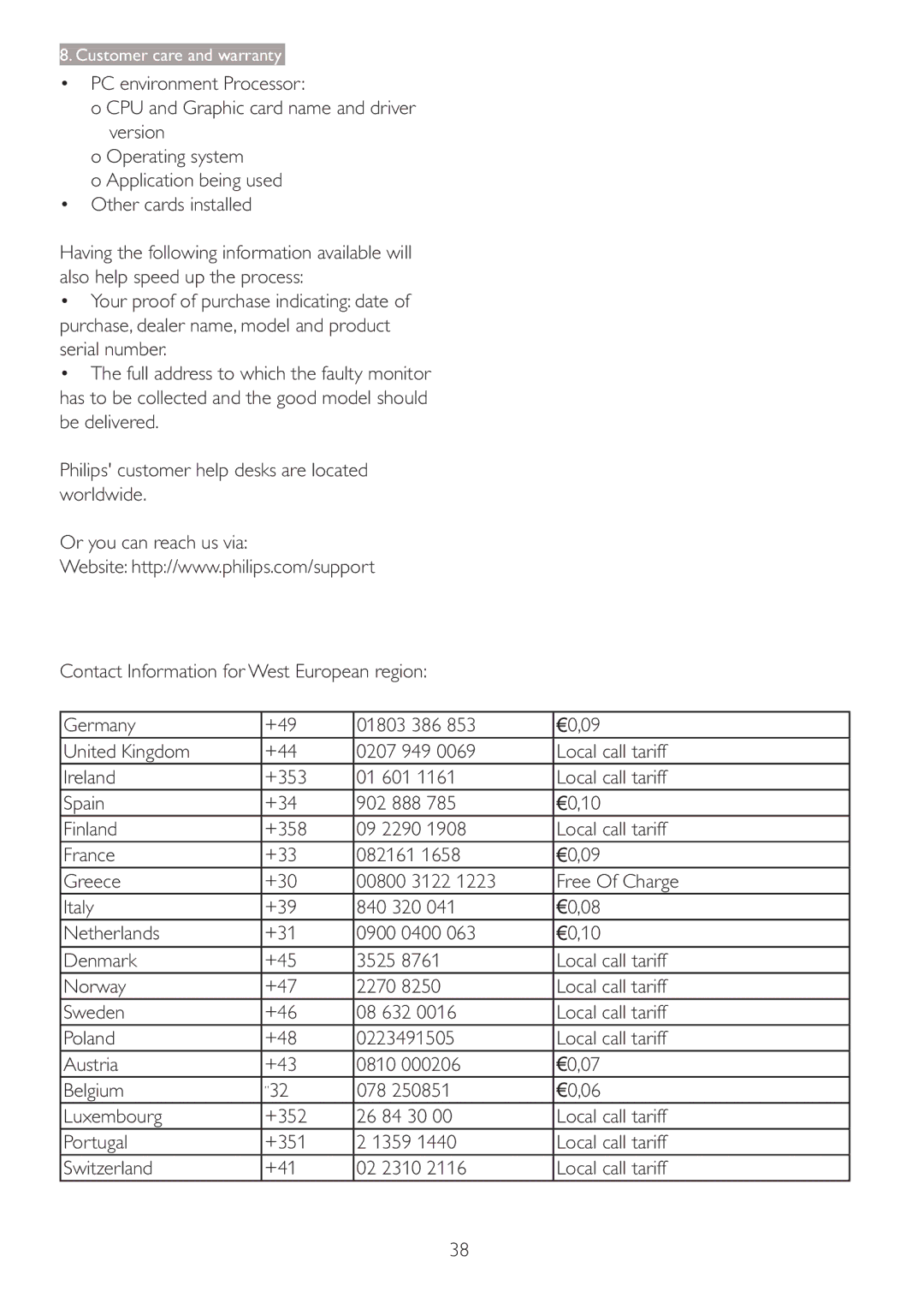 Philips 273P3 user manual €0,09 