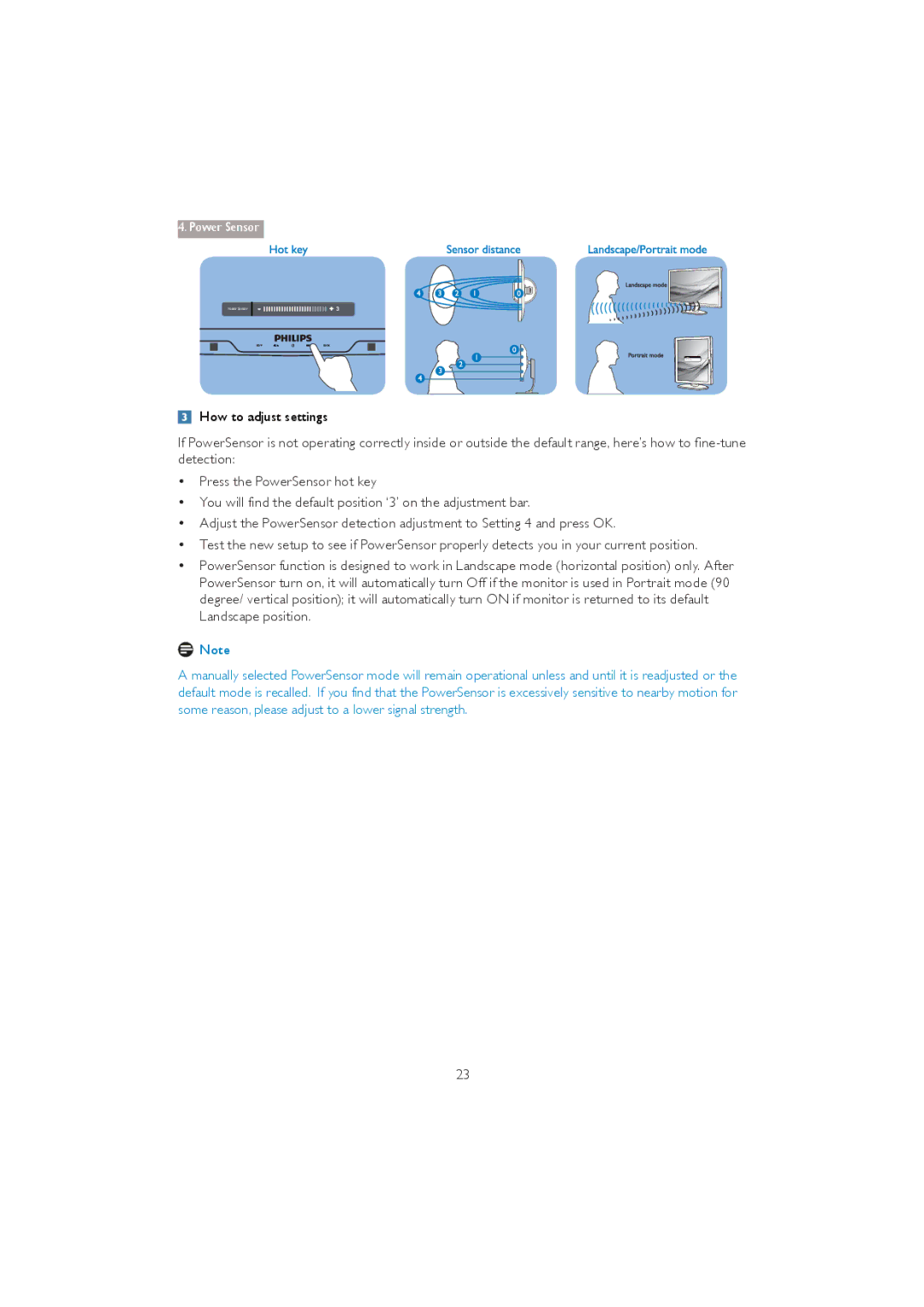 Philips 273P3Q user manual How to adjust settings 