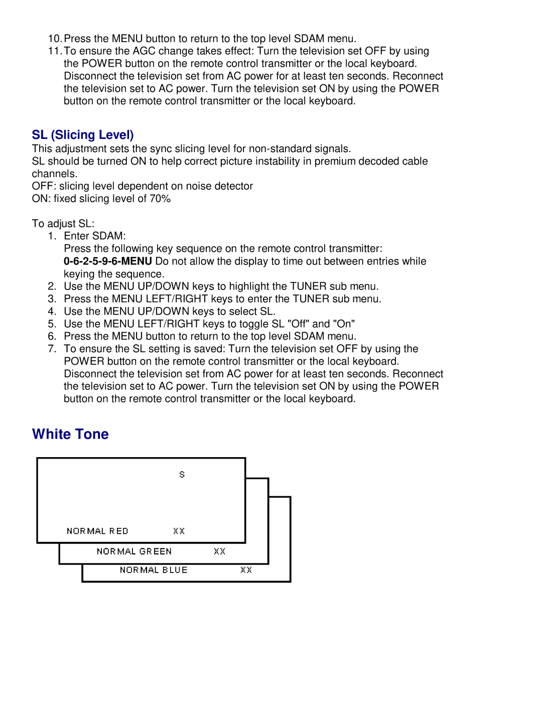 Philips 27PS60S321 manual White Tone 