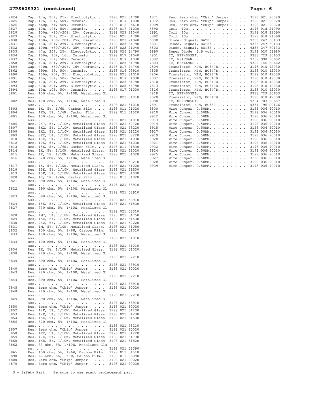 Philips 27PS60S321 manual IC, HEF4053BT 