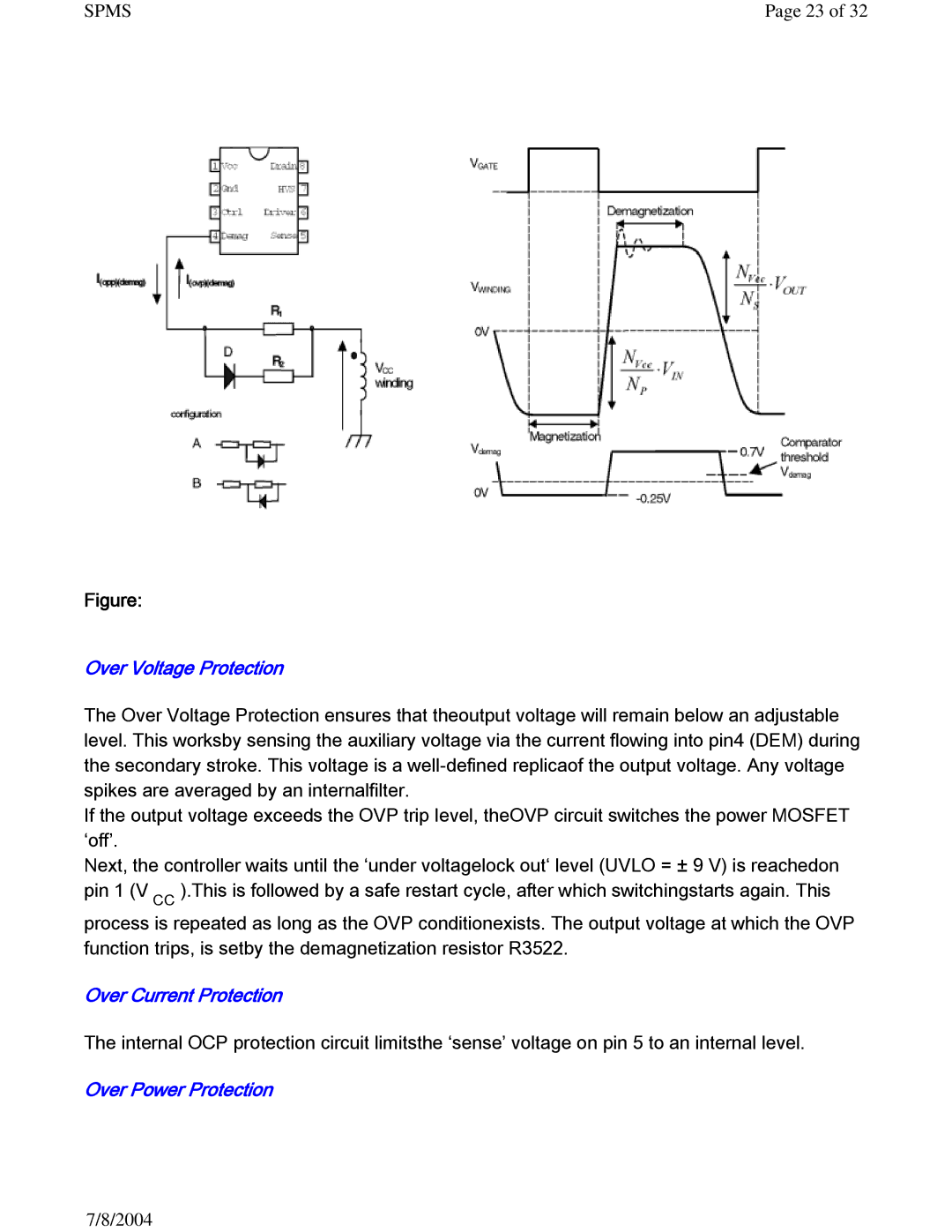 Philips 27PS60S321 manual Over Voltage Protection, Over Current Protection, Over Power Protection 