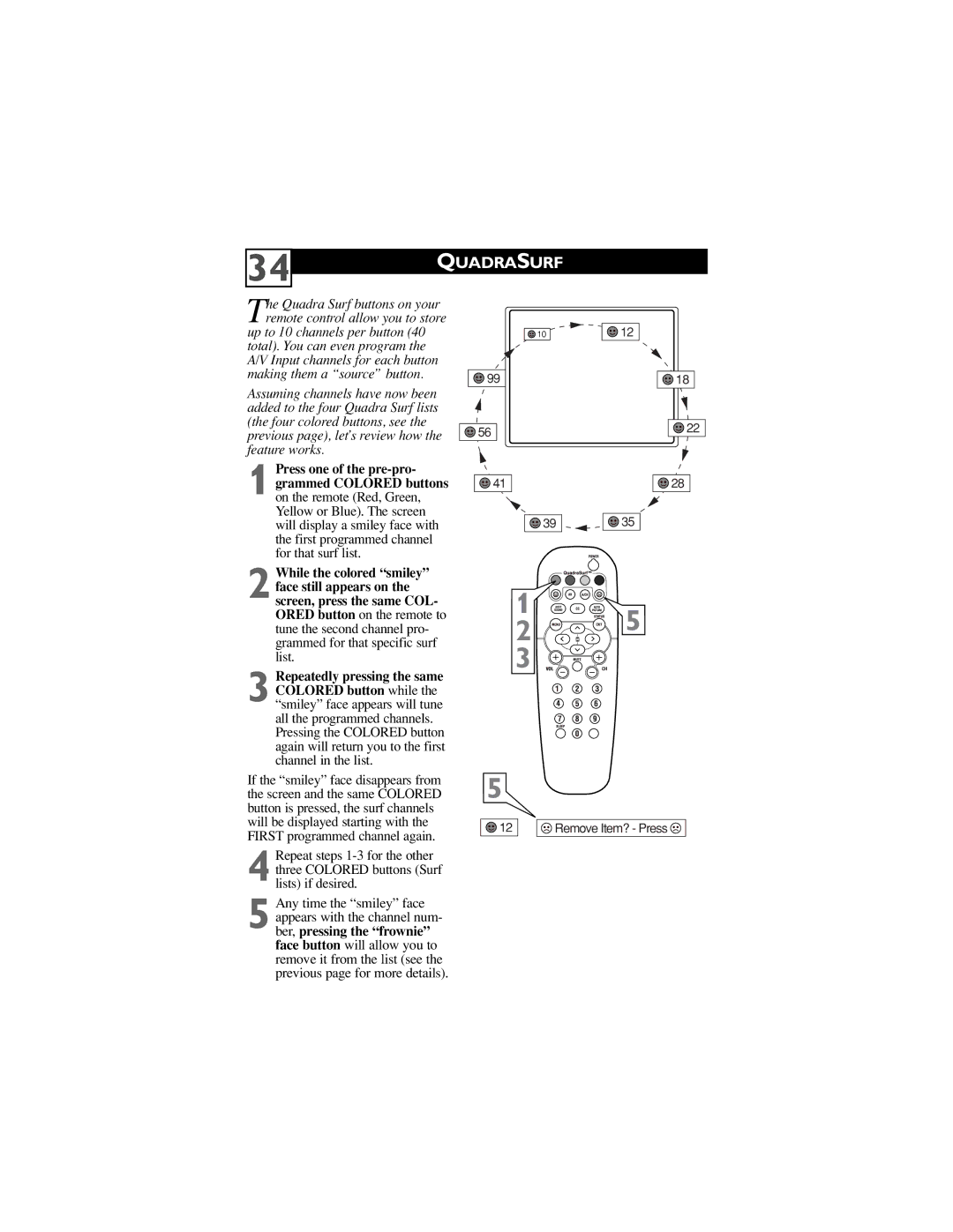 Philips 27PT5441, 32PT5441, 27PT6441, 27PT6442 user manual Remove Item? Press 