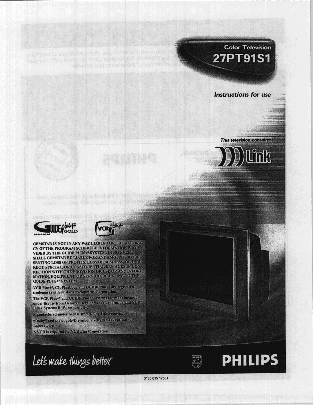 Philips 27PT91S1 manual 