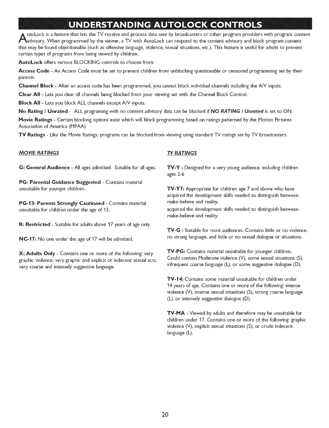 Philips 32PTG005D, 27PTG015D, 32PT7OO5D owner manual ¢ Ratings, Mowe RAT#NGS 