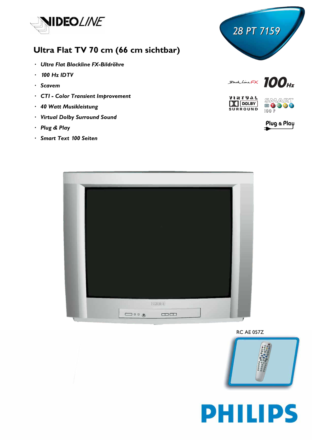 Philips 28 PT 7159 manual 28PT 