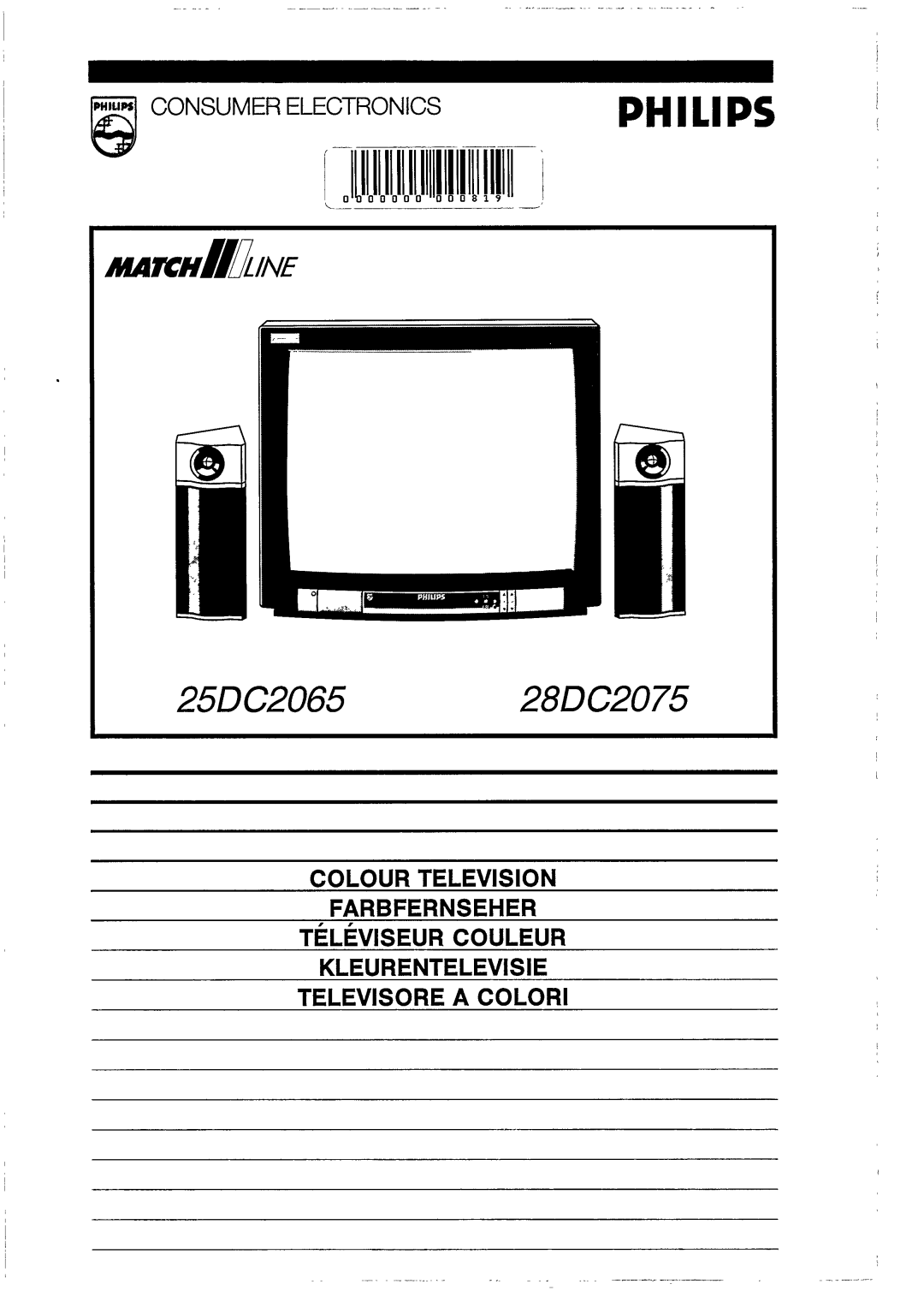 Philips 25DC2065, 28DC2075 manual 