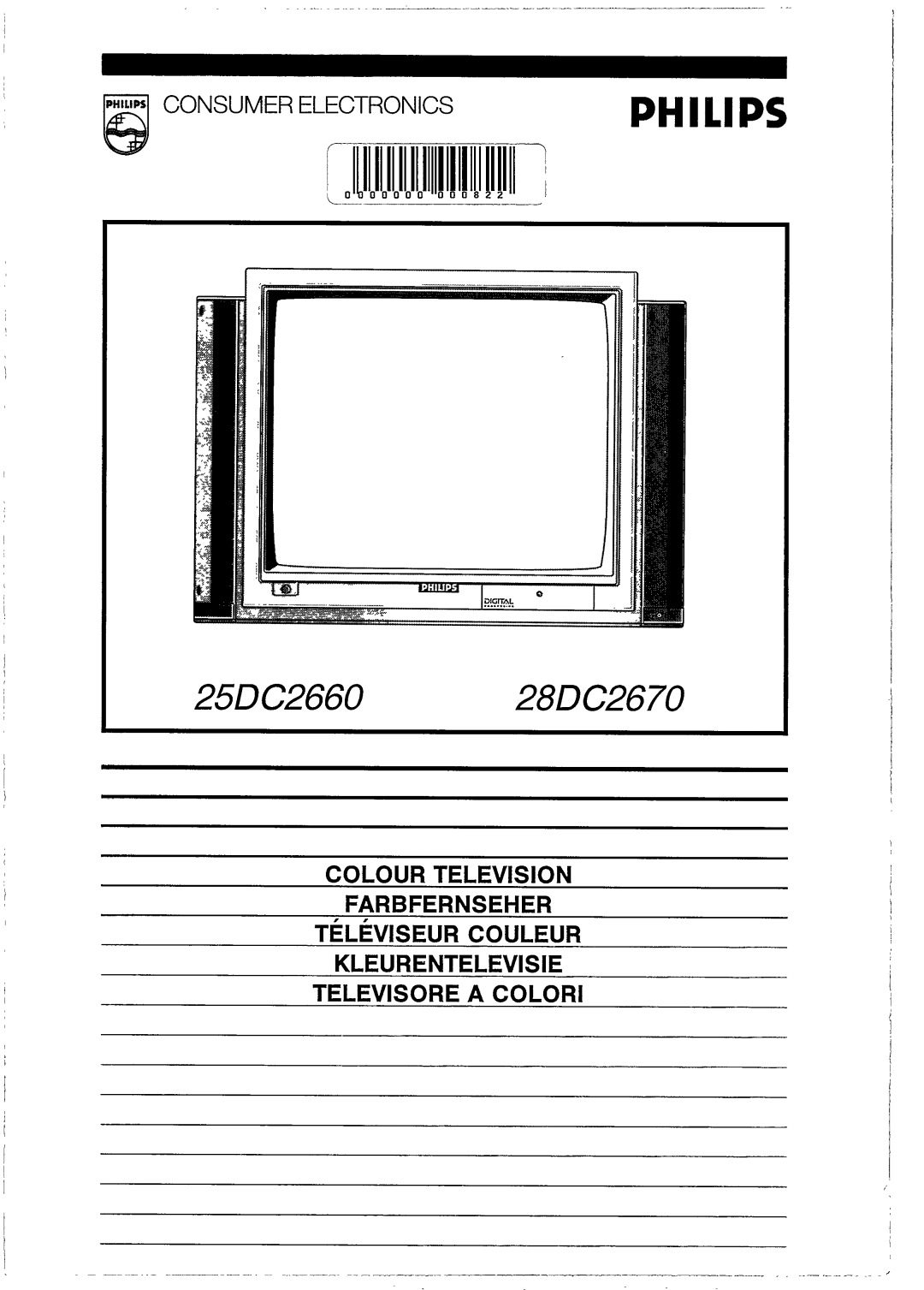 Philips 25DC2660, 28DC2670 manual 