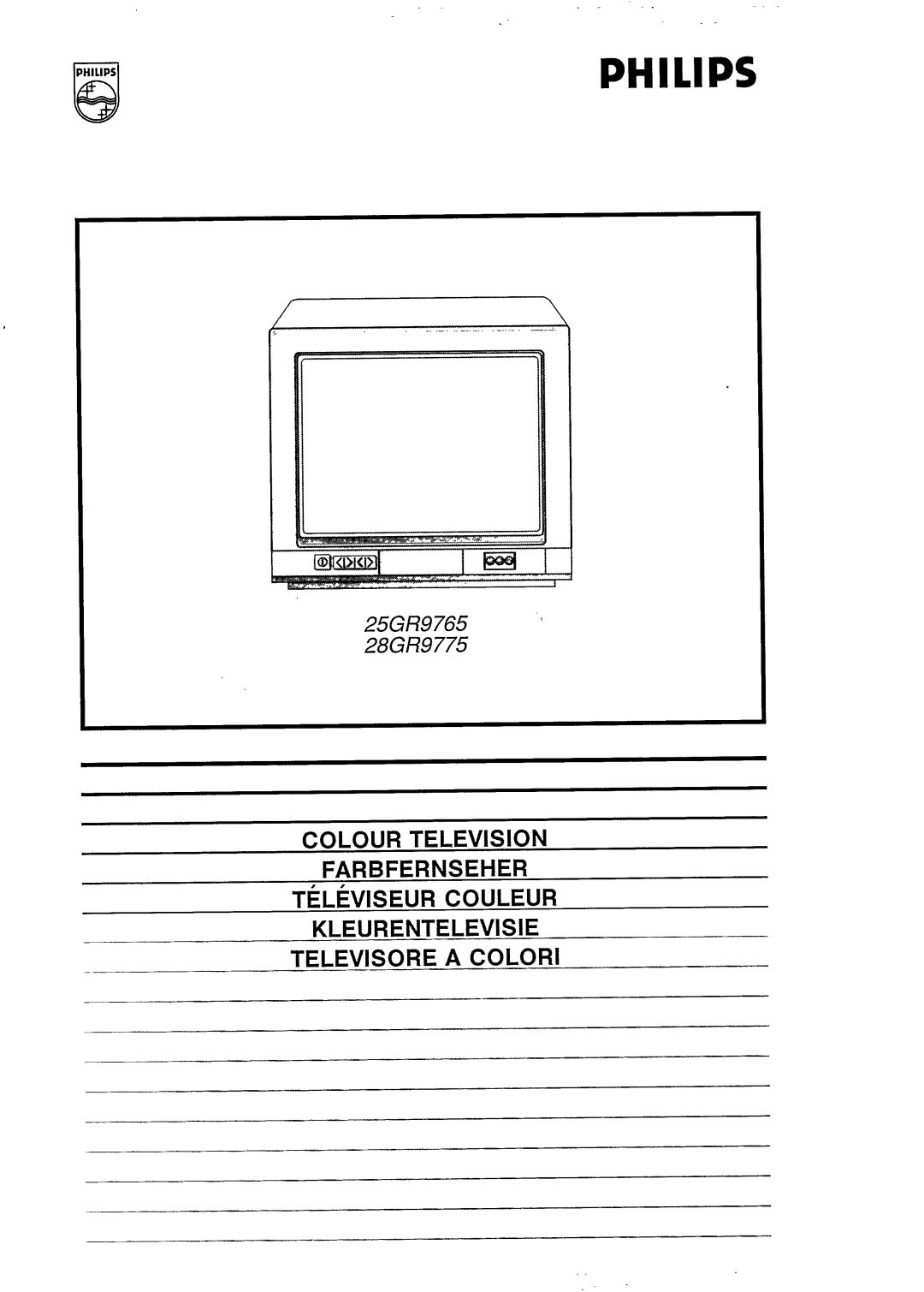 Philips 25GR9765, 28GR9775 manual 