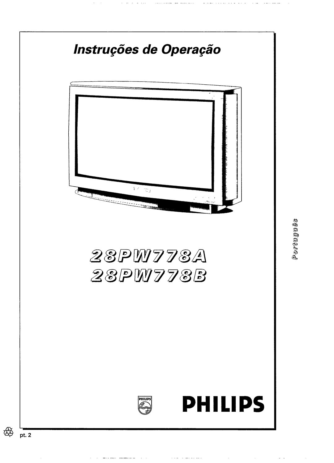 Philips 28PW778B, 28PW778A manual 