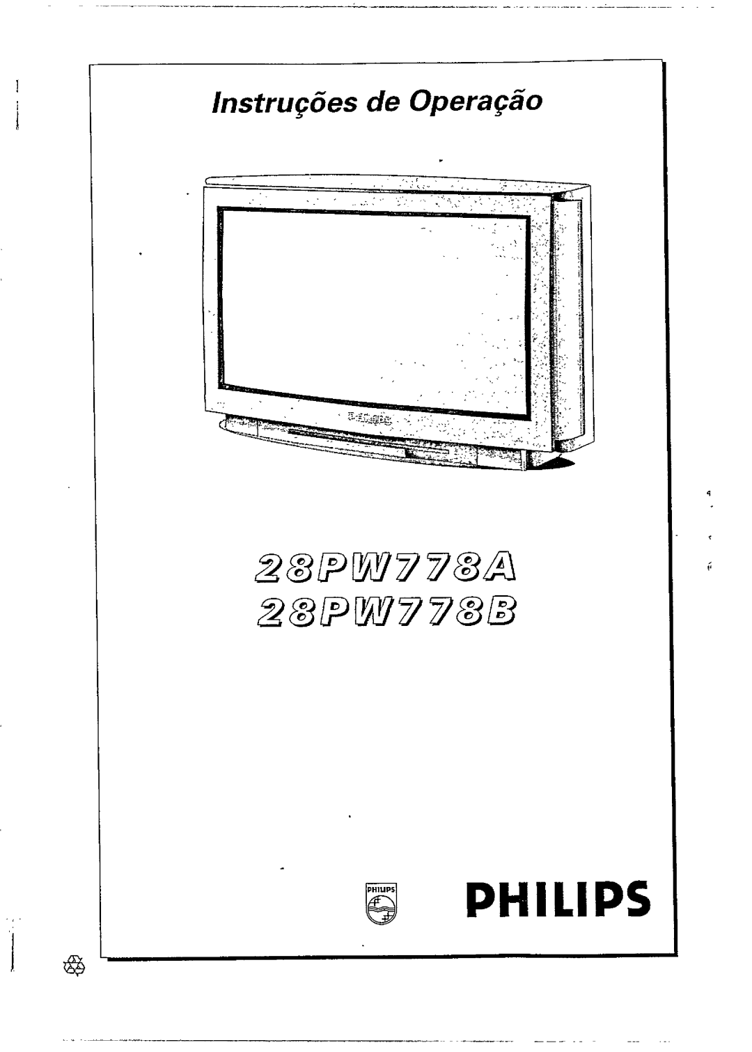 Philips 28PW778A, 28PW778B manual 