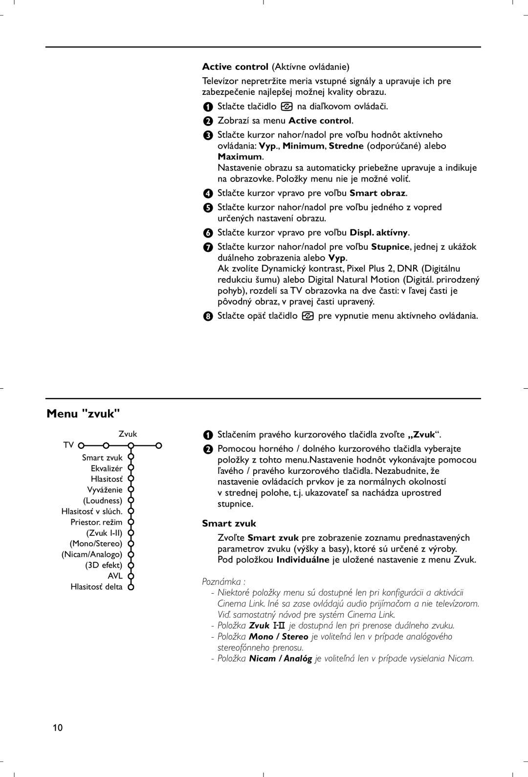 Philips 28PW9520/12 instruction manual Stlačením pravého kurzorového tlačidla zvoľte „Zvuk, Maximum 