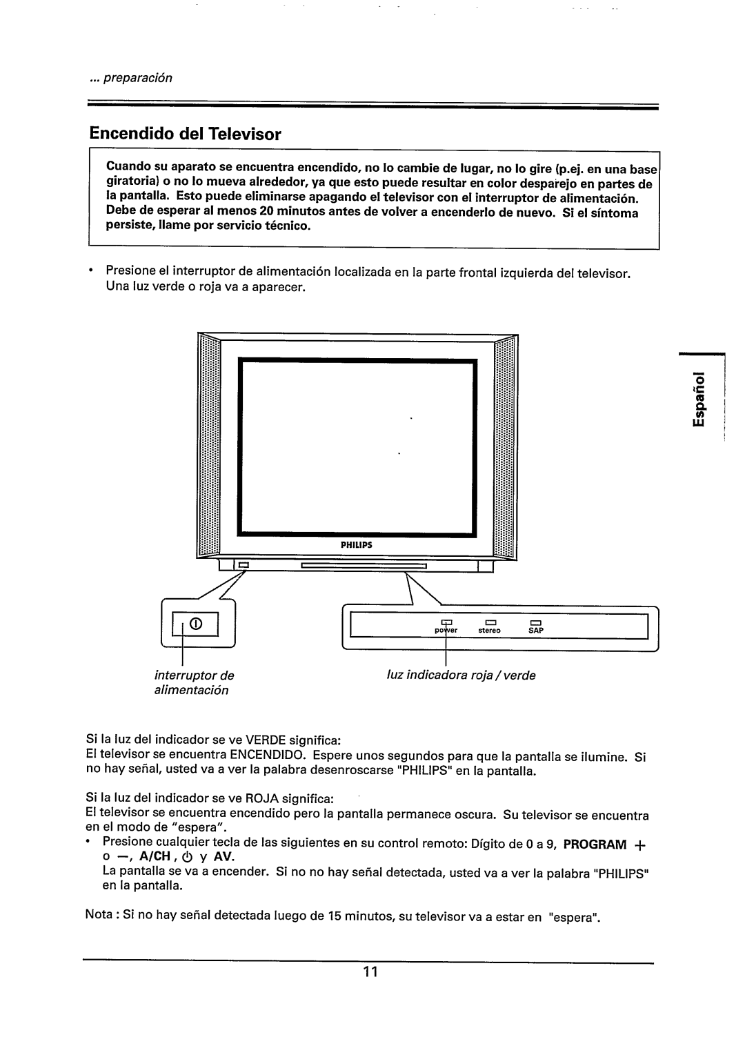 Philips 29PT785A manual 