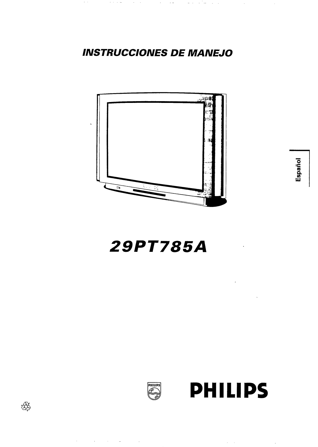 Philips 29PT785A manual 