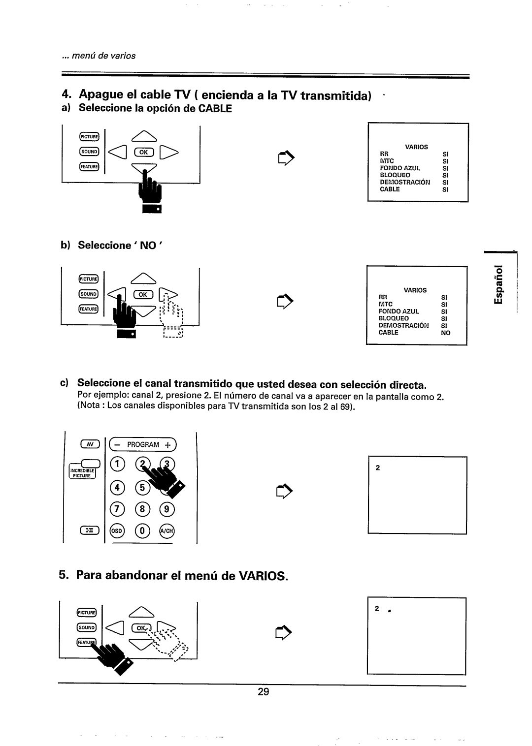 Philips 29PT785A manual 