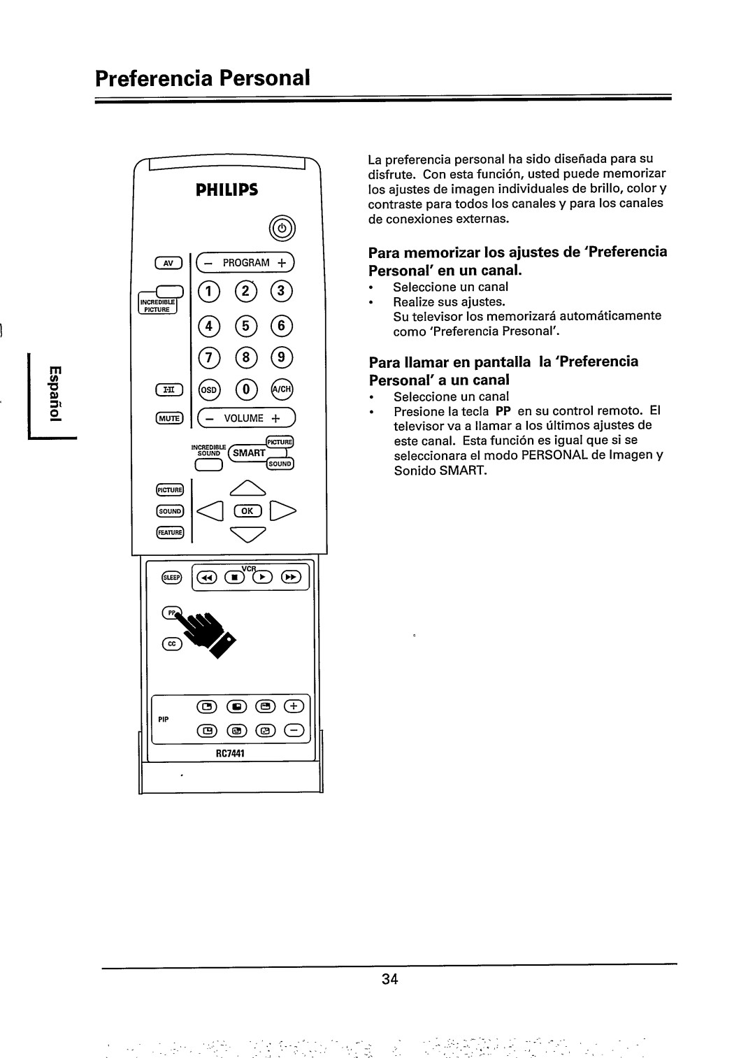 Philips 29PT785A manual 