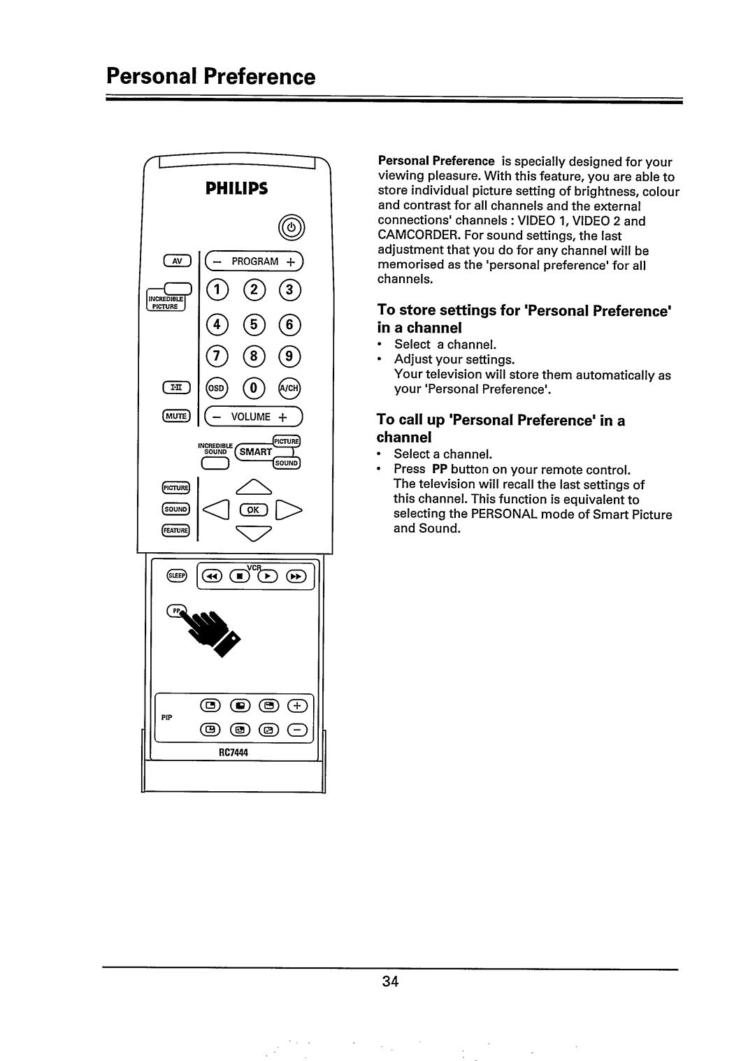 Philips 29PT785A/85R manual 