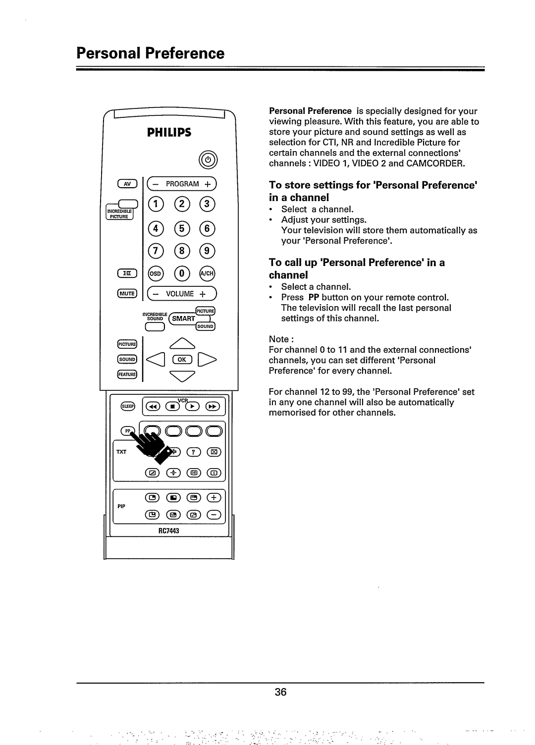 Philips 29PT786A, 29PT760A manual 