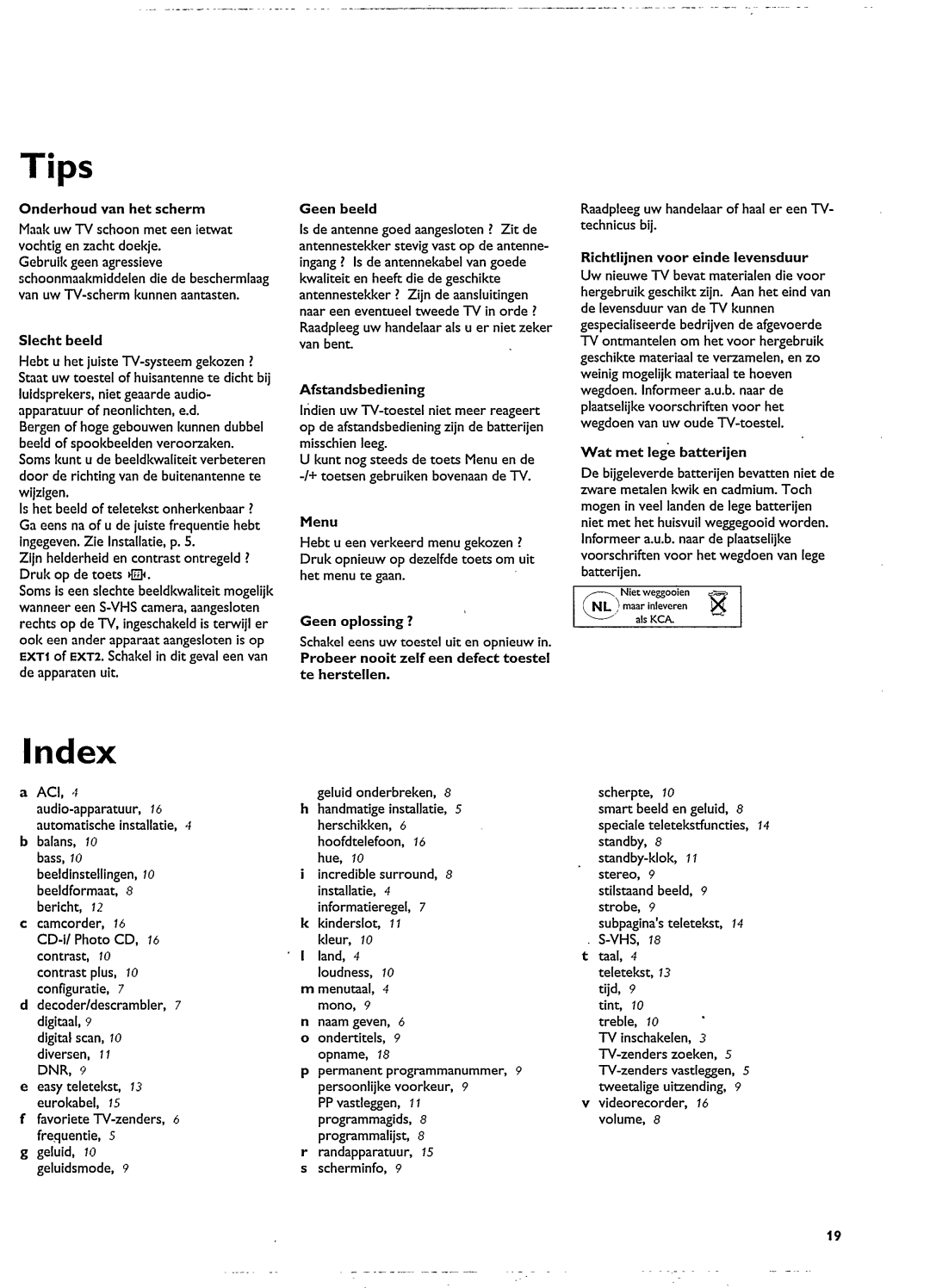 Philips 29PT8103 manual 