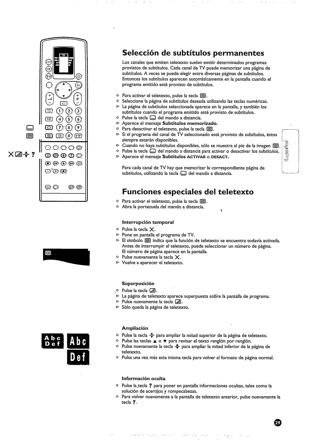 Philips 29PT828C manual 