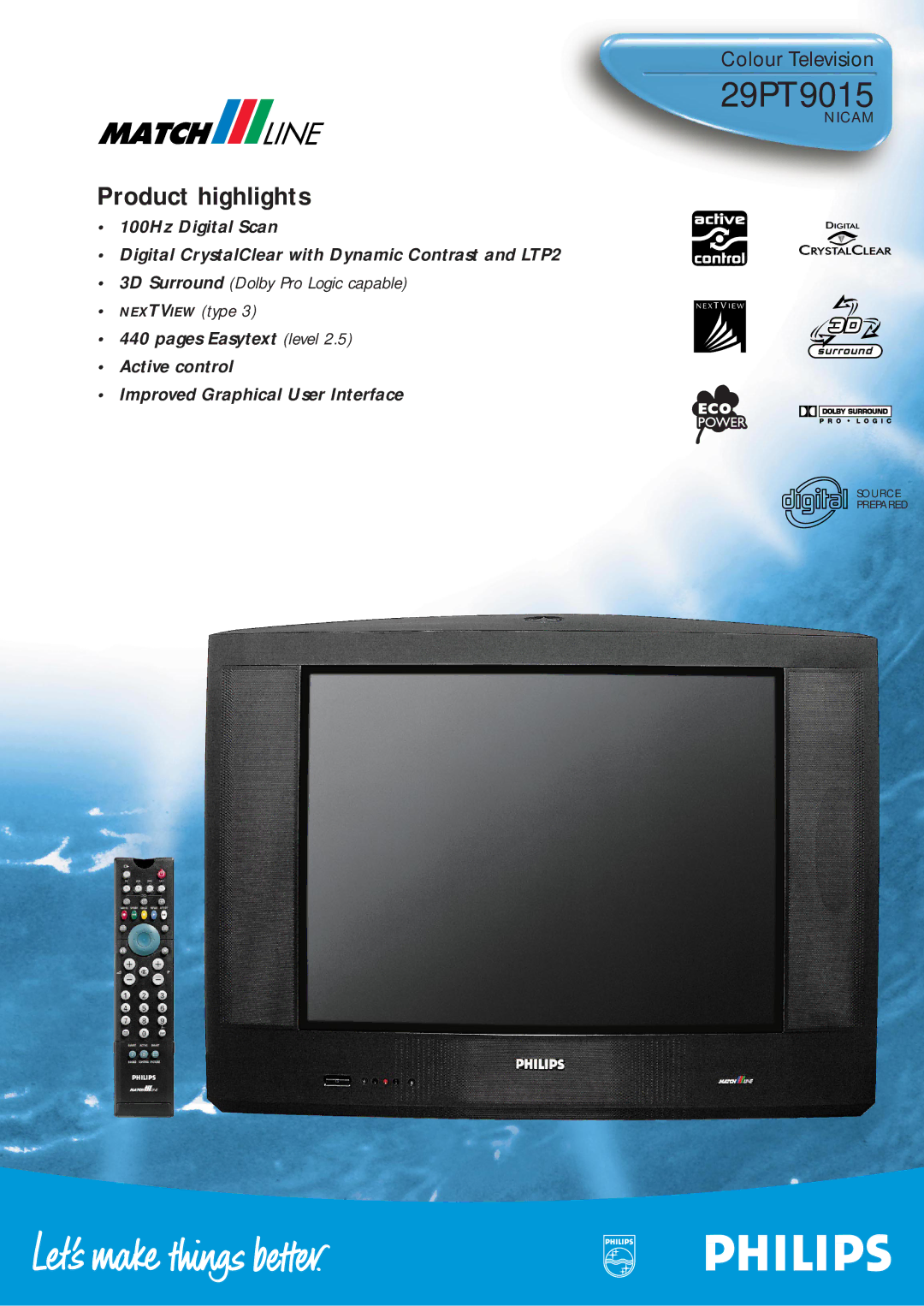 Philips 29PT9015 manual 