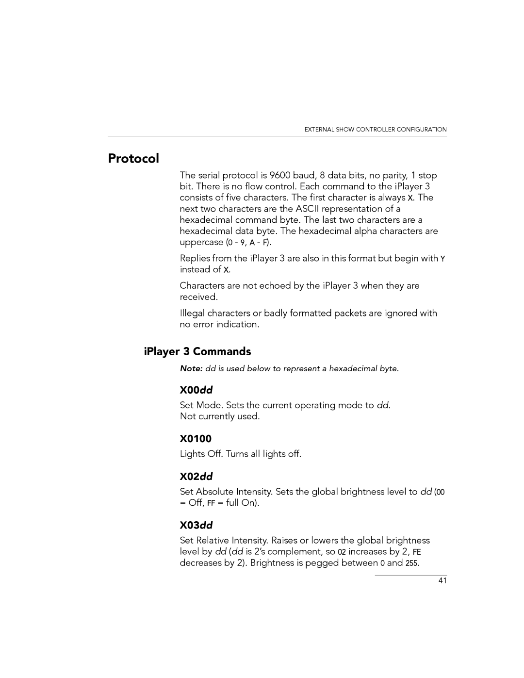 Philips manual Protocol, IPlayer 3 Commands 