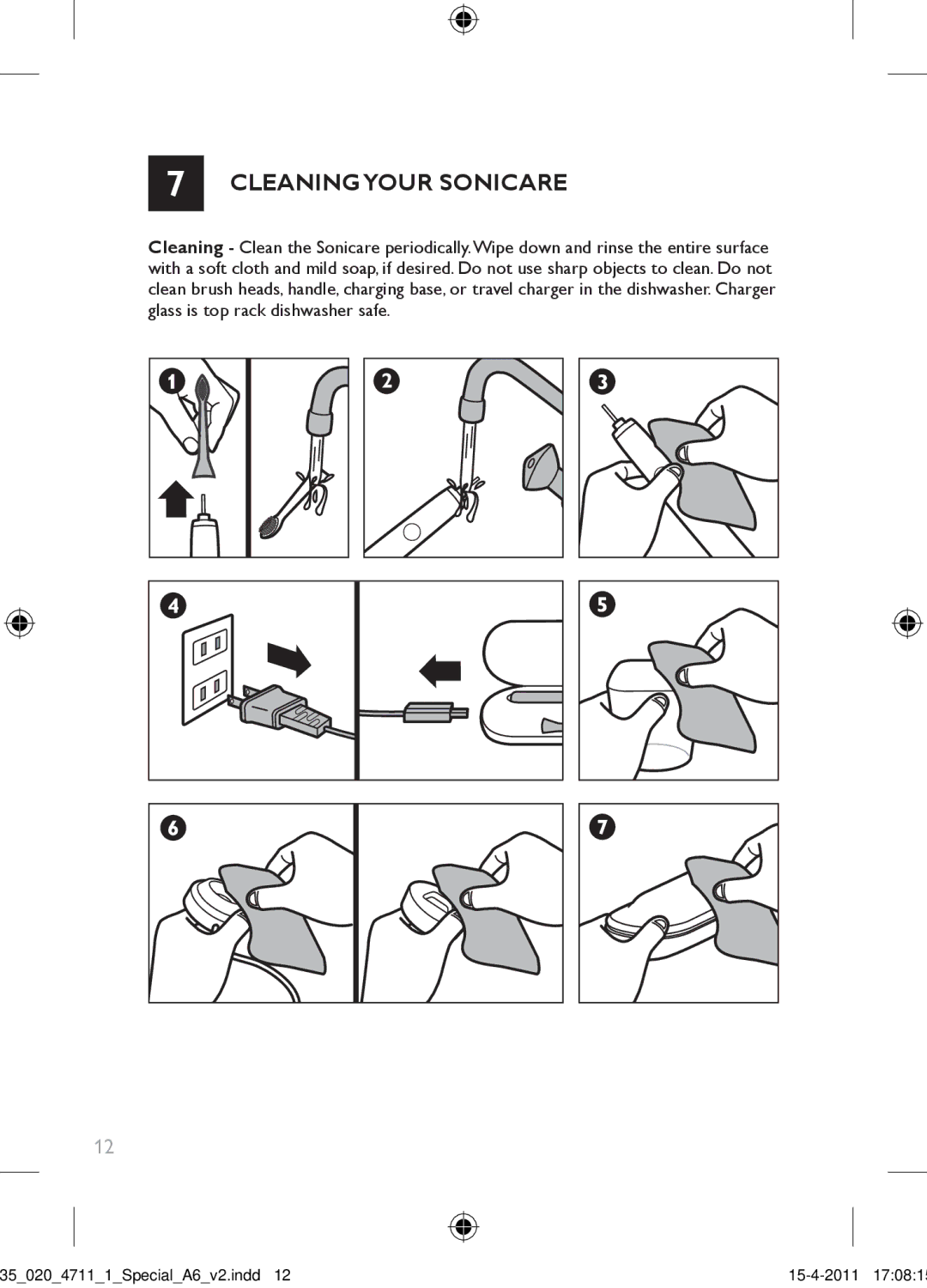 Philips 300 Series manual Cleaningyour Sonicare 