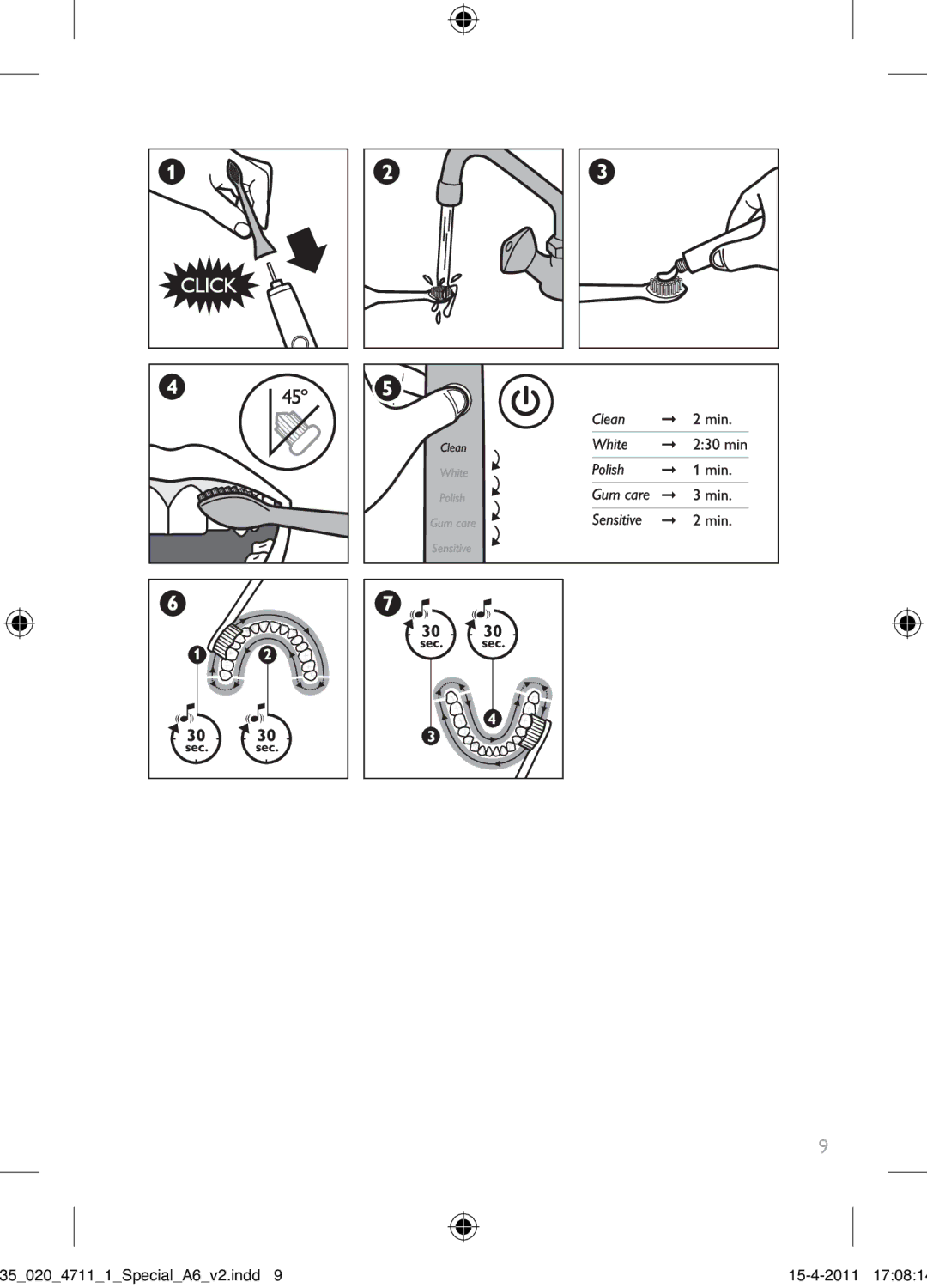 Philips 300 Series manual 3502047111SpecialA6v2.indd 15-4-2011 