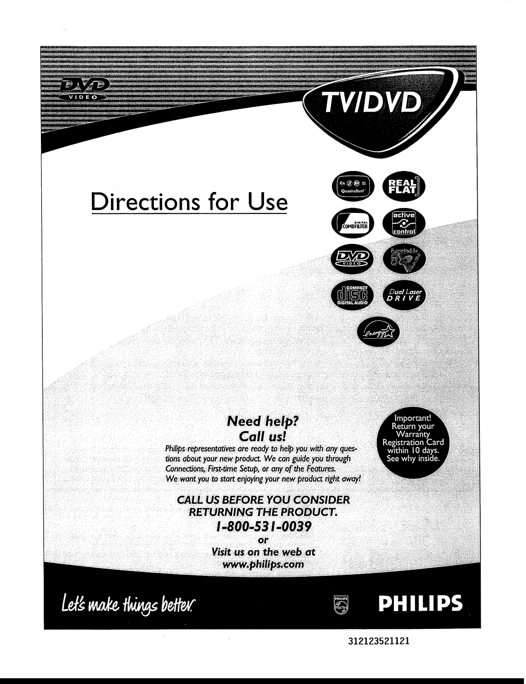 Philips 27DV 693R, 312123521121 manual 