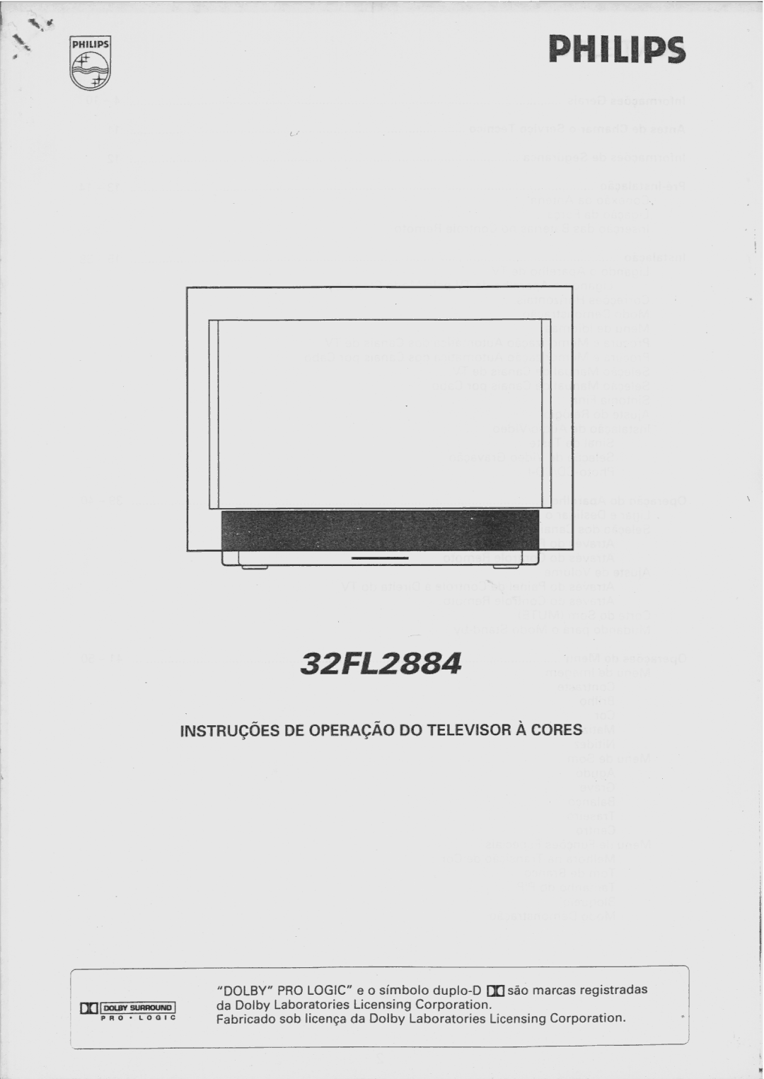 Philips 32FL2884 manual 