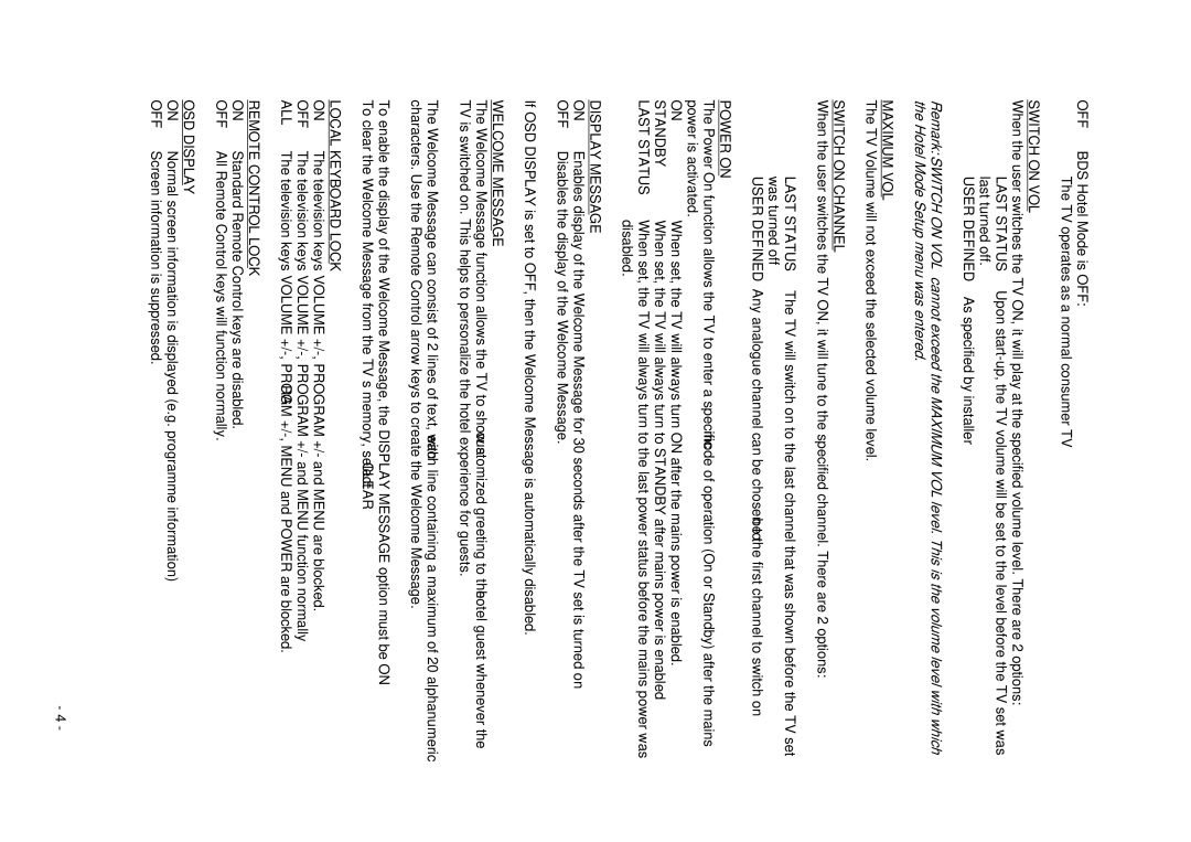 Philips 32HF5335D manual Standby Last Status 