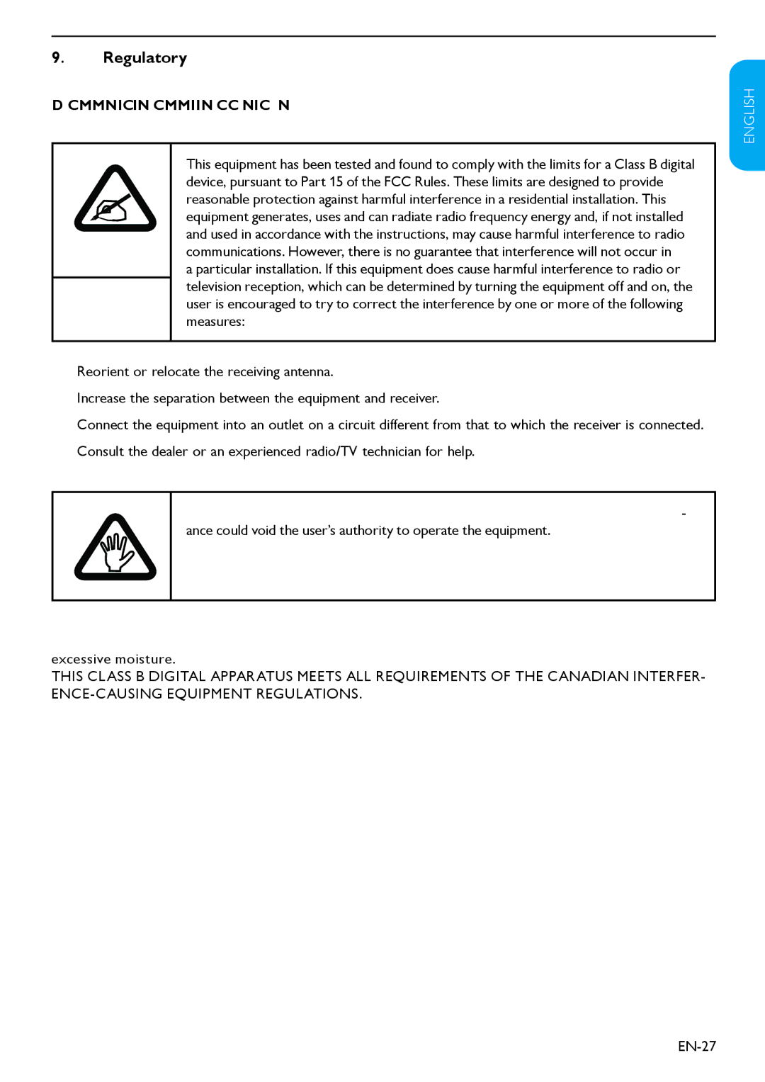 Philips 32HFL3330D user manual Regulatory, EN-27 