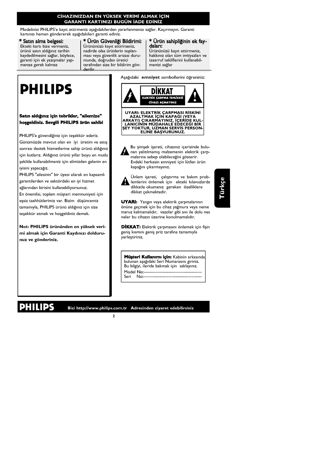 Philips 26PF1000/62, 32PF1000/62 manual 