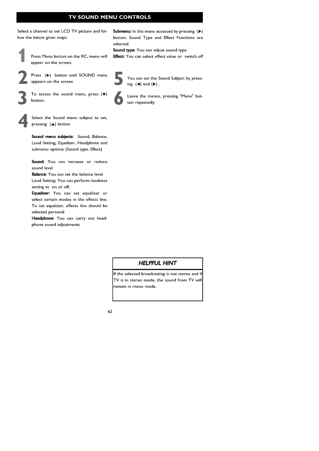 Philips 32PF1000/62, 26PF1000/62 manual 