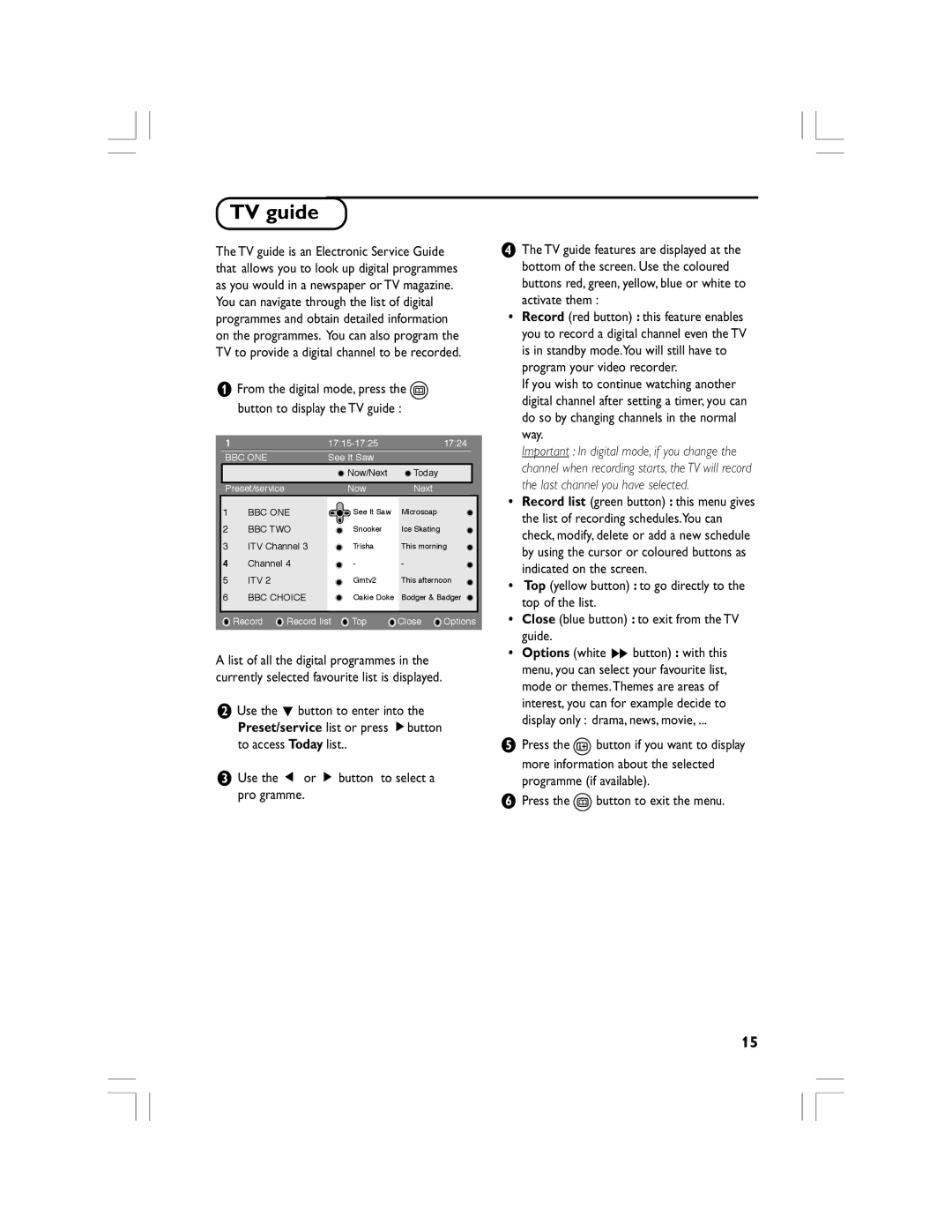 Philips 32PF5520D manual TV guide, Bbc One 