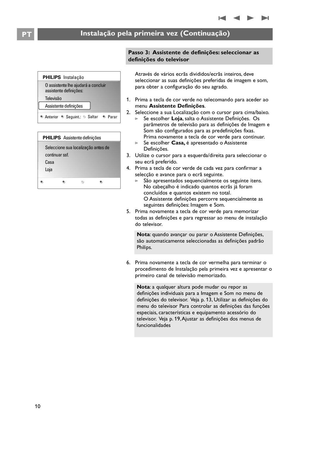 Philips 32PF9531/10 manual do utilizador Assistente lhe ajudará a concluir assistente definições 