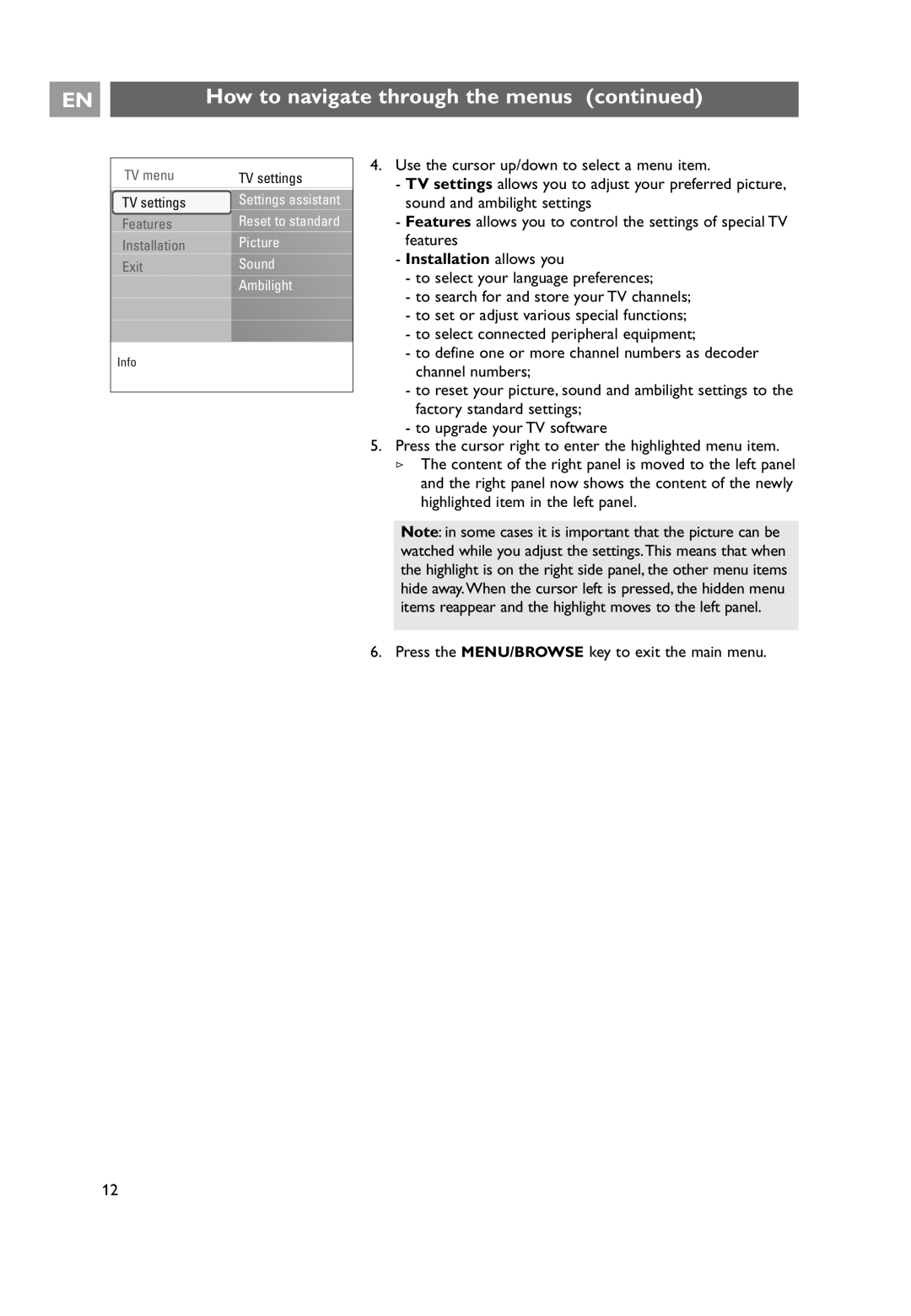 Philips 32PF9641D/10 user manual Installation allows you 