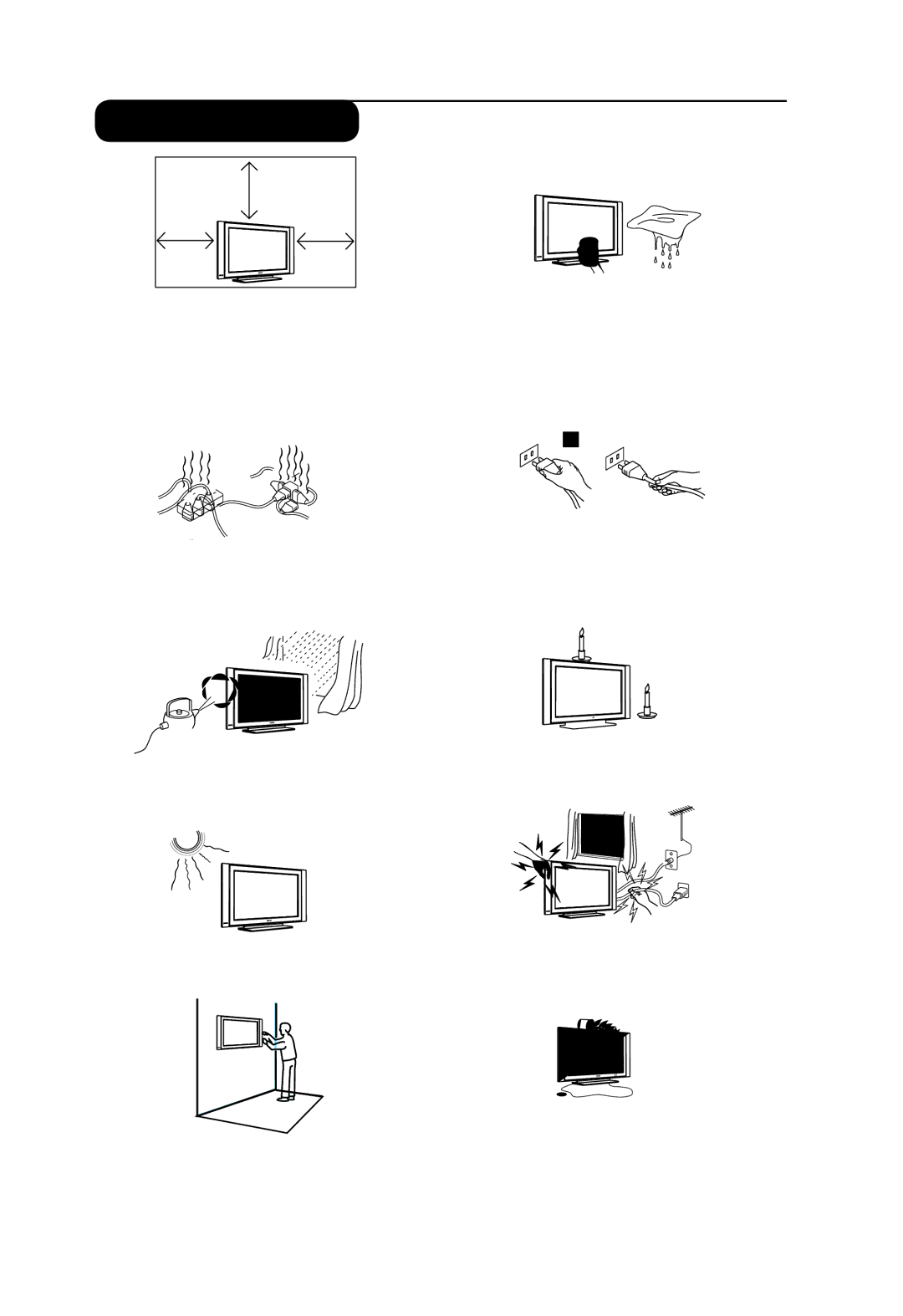 Philips 32PFL3321S user manual Safety information, 10 cm 