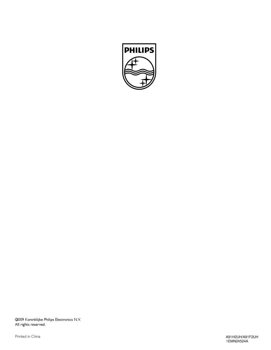 Philips 32PFL3514D user manual A91H2UH/A91F2UH 