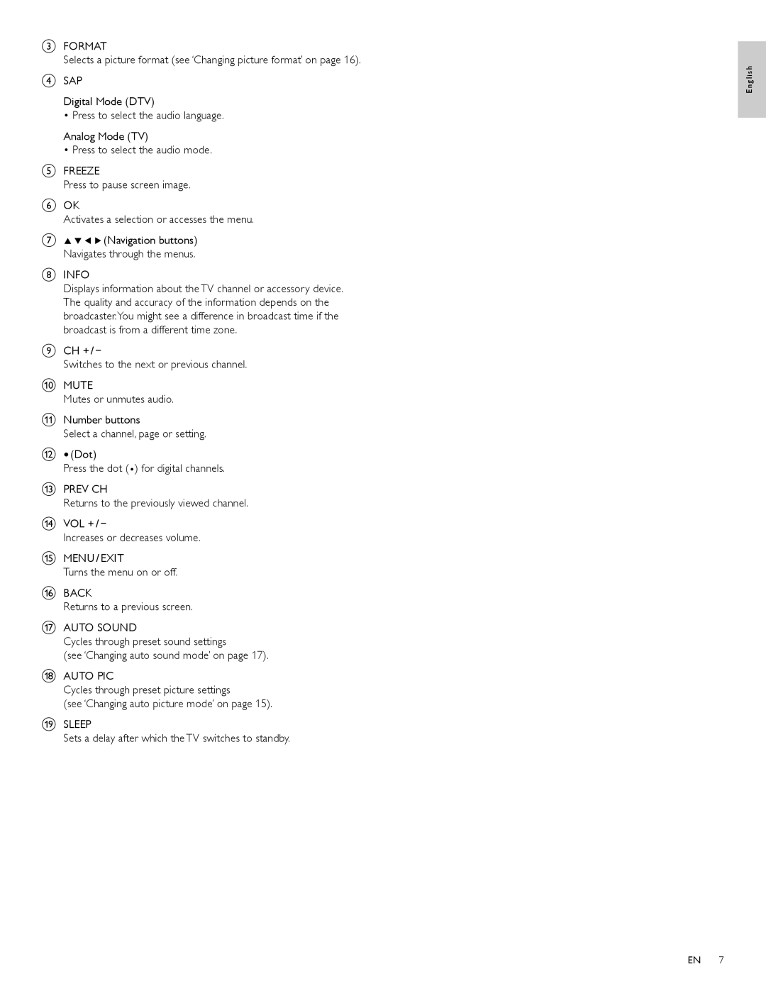 Philips 32PFL3515D, 32PFL3505D user manual Info 