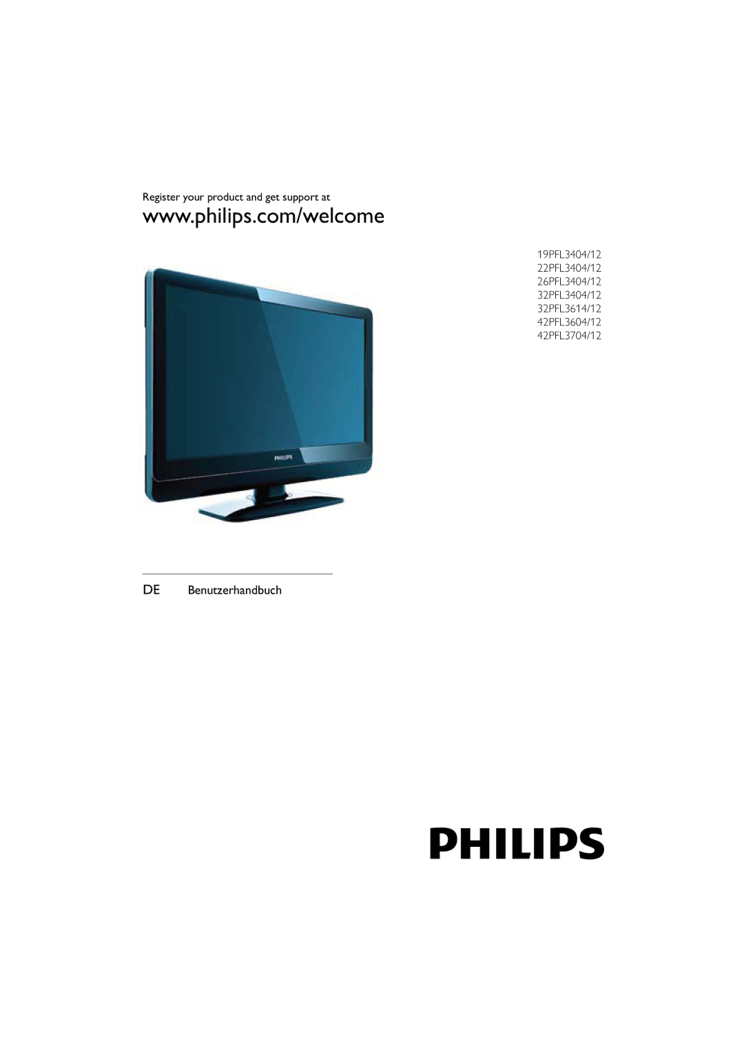 Philips 42PFL3704/12, 32PFL3614/12 manual DE Benutzerhandbuch 