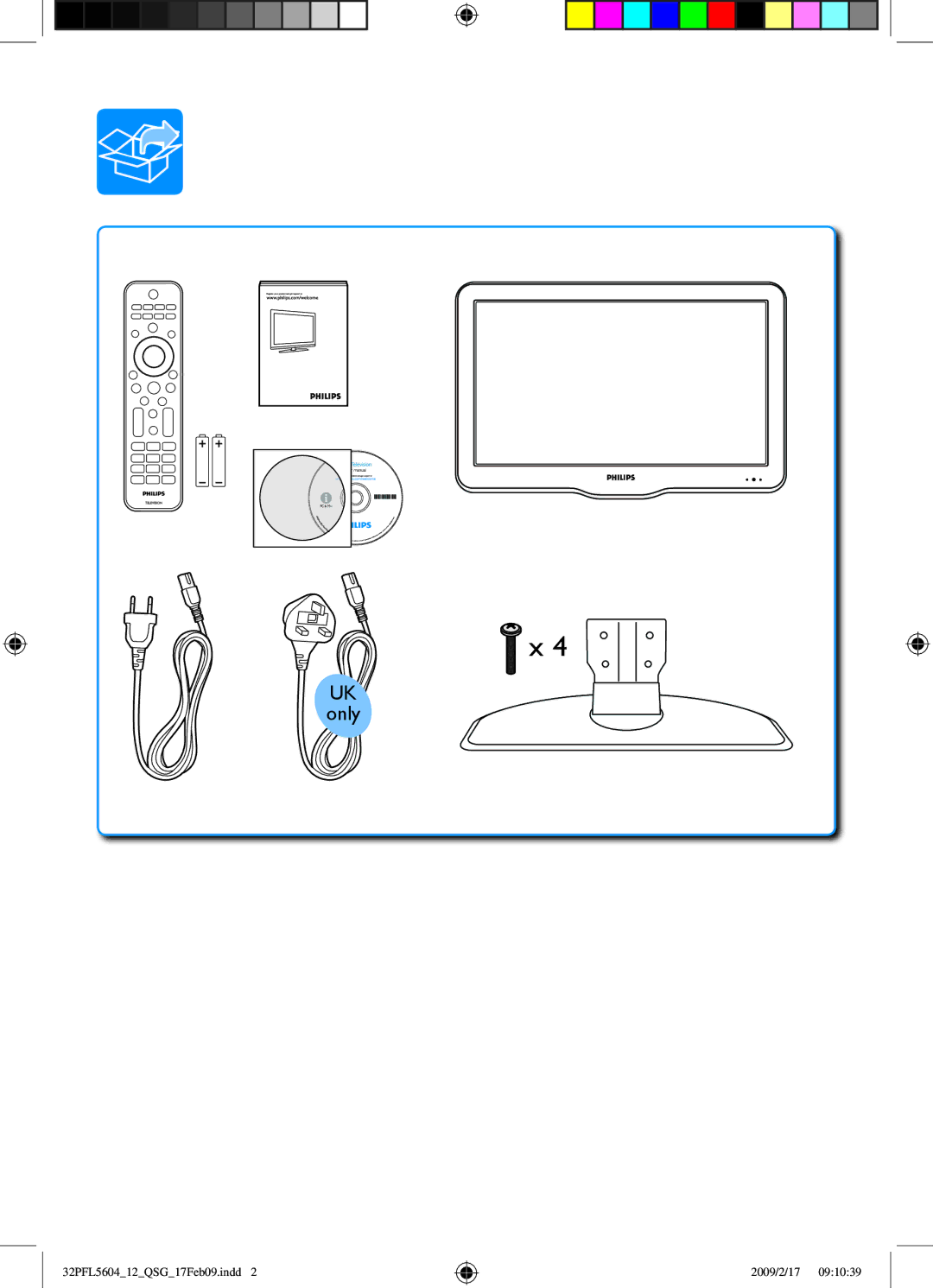 Philips 32PFL5404/12 manual Only 