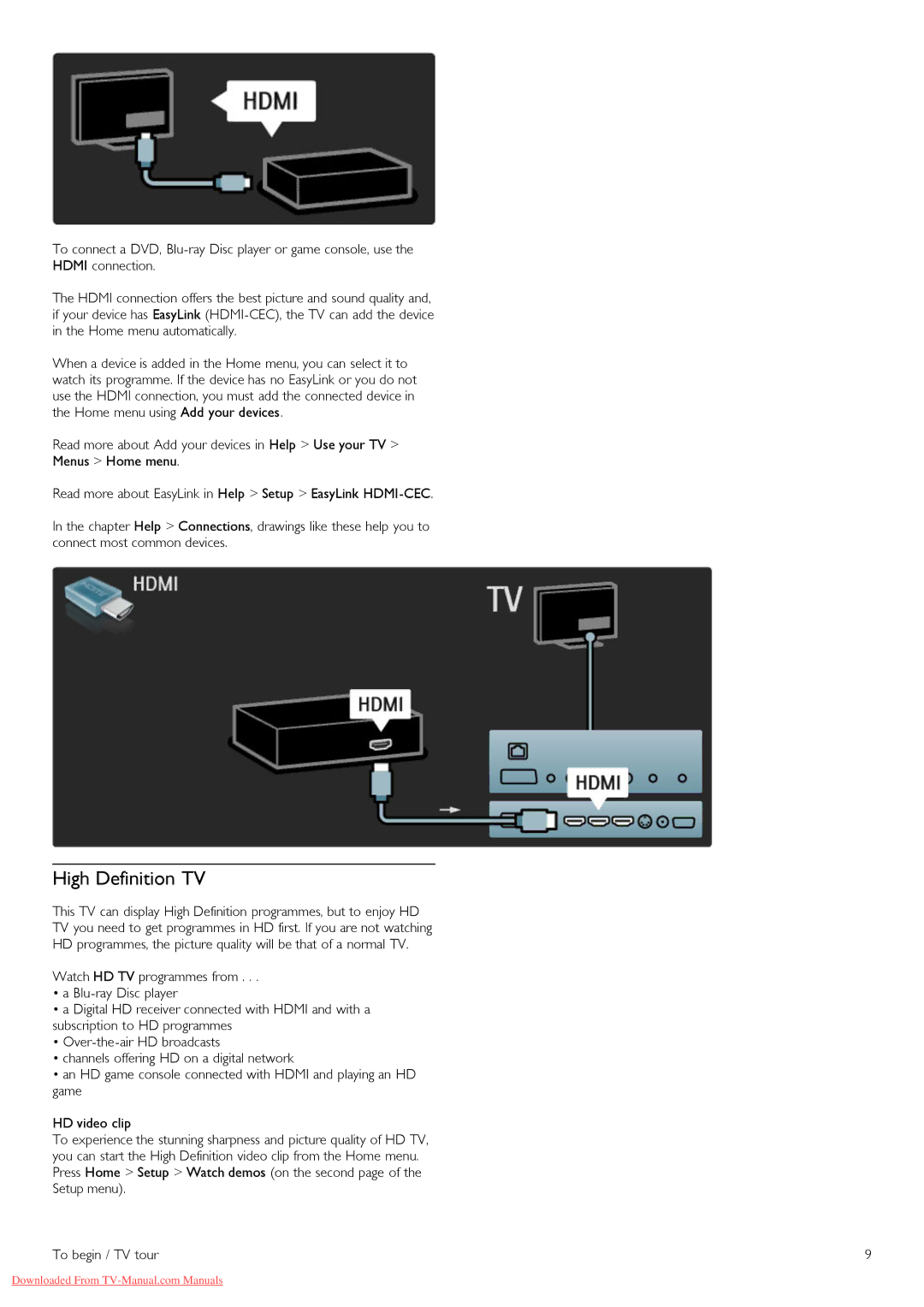 Philips 46PFL8605H, 32PFL8605H, 37PFL8605H, 52PFL8605H, 40PFL8605H manual High Definition TV 