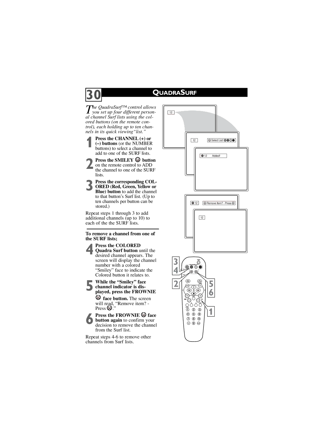 Philips 32PT6442/37 user manual Quadrasurf 